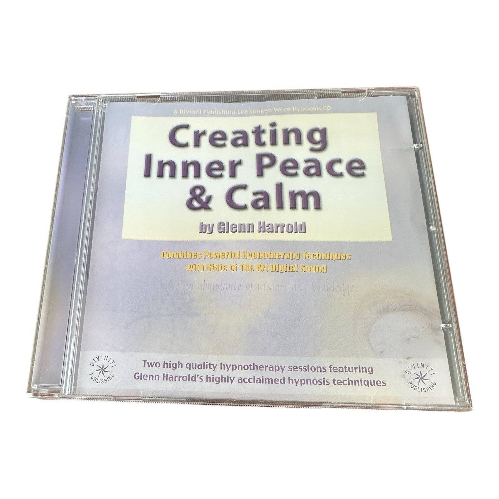 Creating Inner Peace And Calm Cd — Glenn Harold Hypnosis Diviniti Publishing
