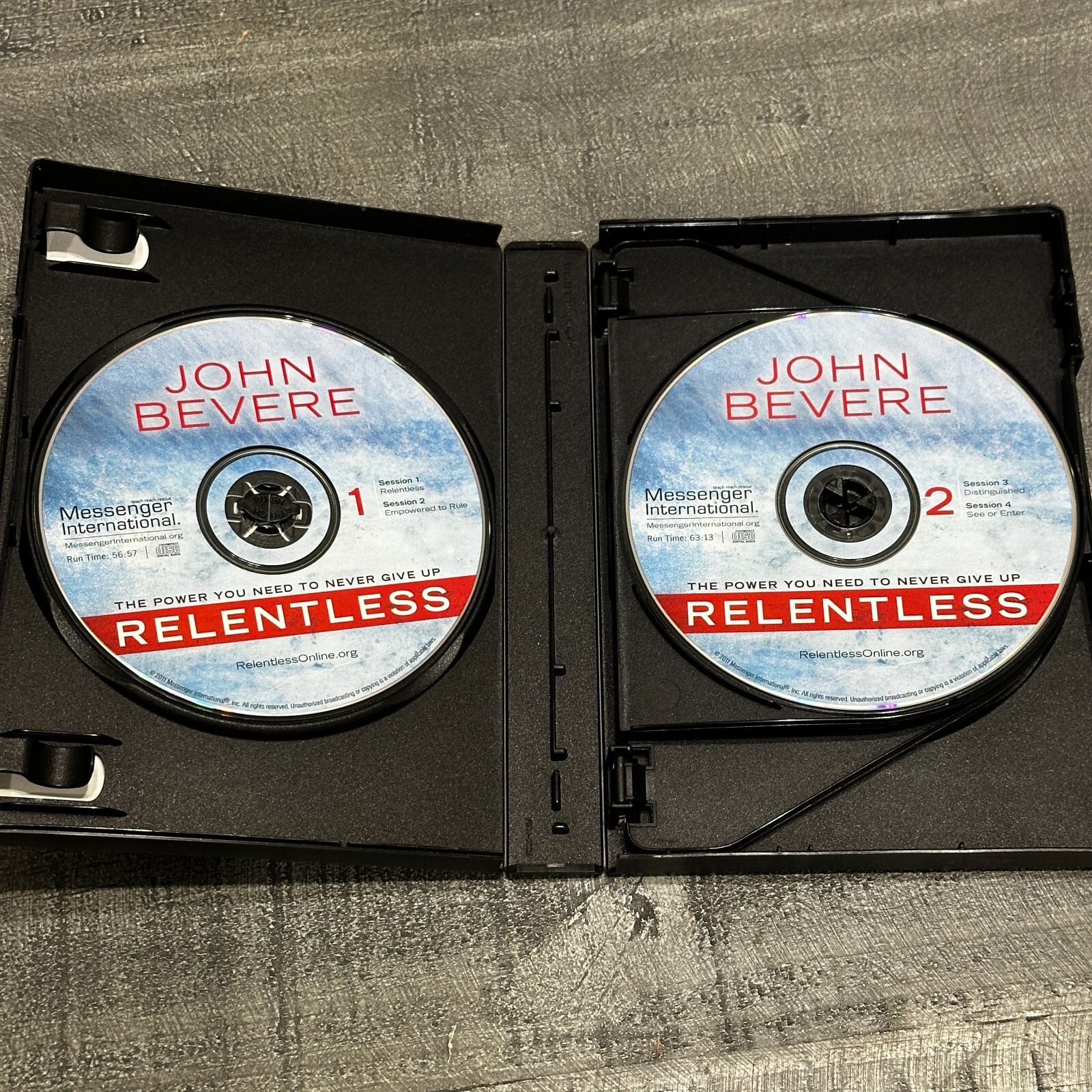 Relentless By John Bevere 6 CD Set 12 Christian Curriculum Sessions