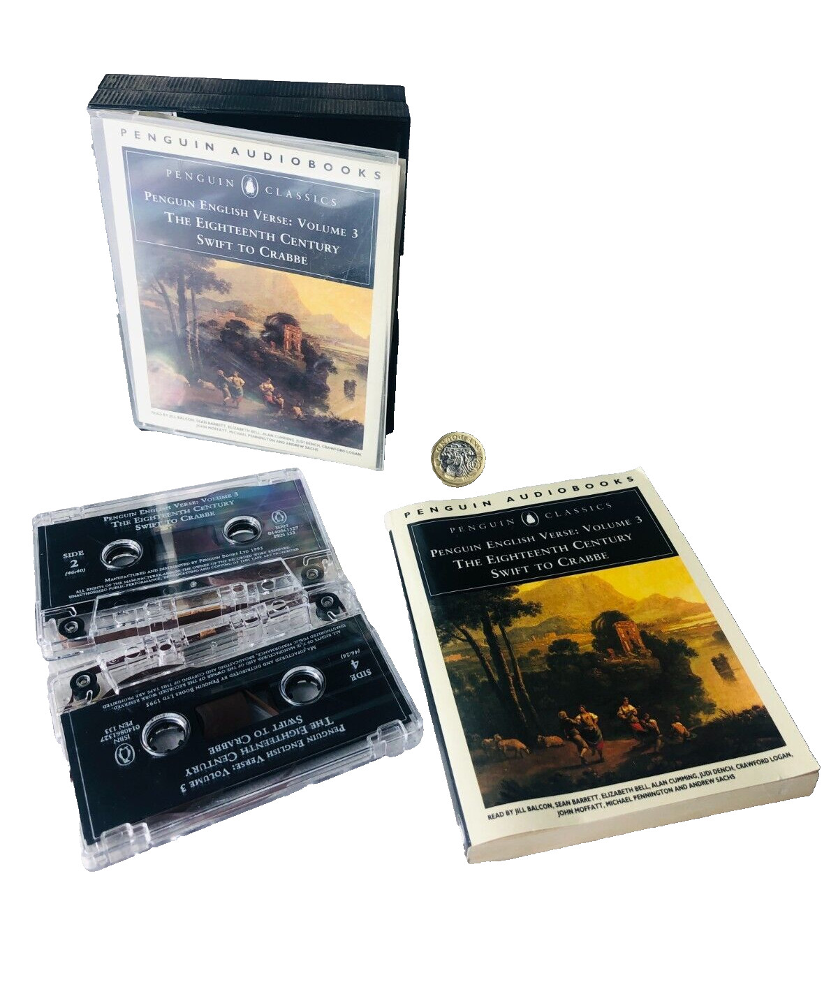 Cassette Tape Audio Book Penguin 18th Century Swift to Crabbe & Book Vintage ra