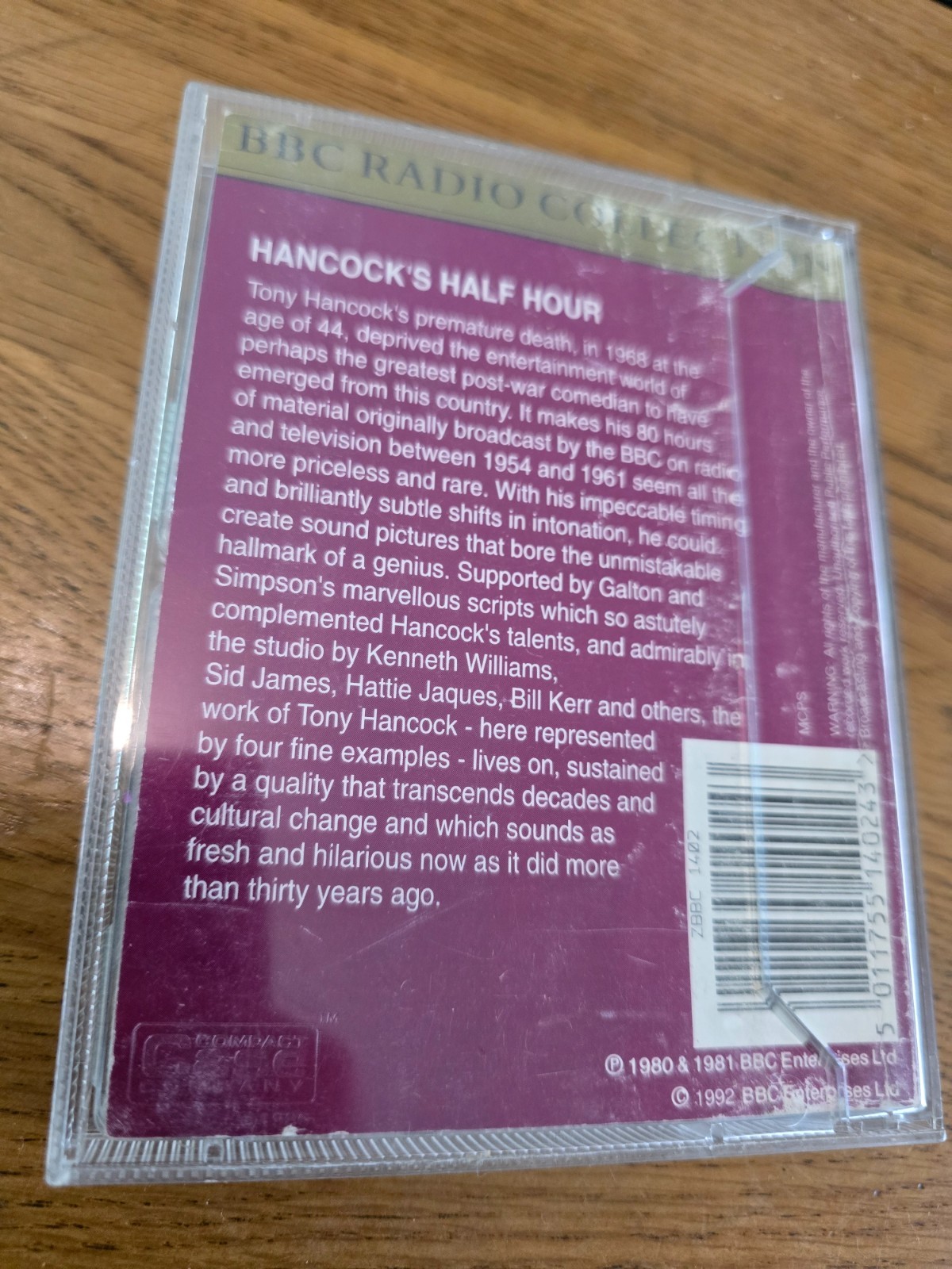 Hancocks Half Hour BBC Radio Collection Cassette Tape Tony Hancock