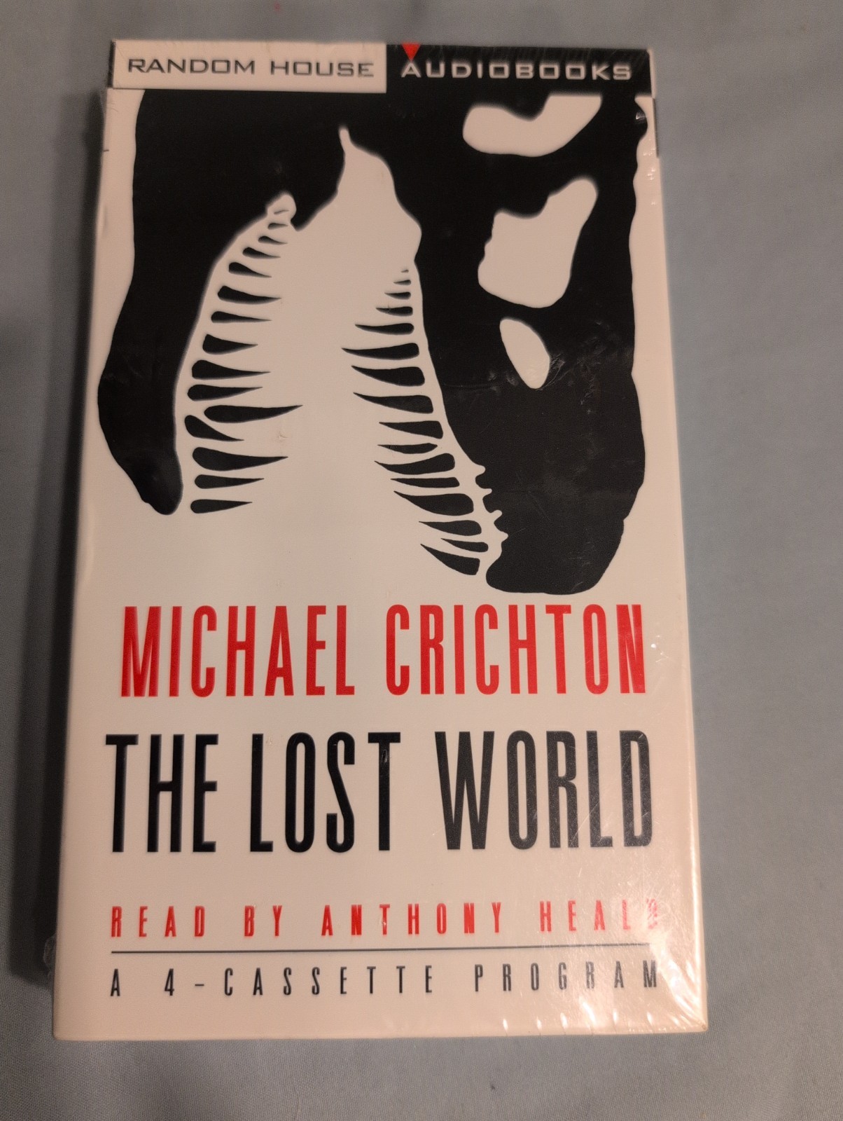 The Lost World by Michael Crichton (1995, 4 cassettes Jurassic Park 4 Hrs Sealed