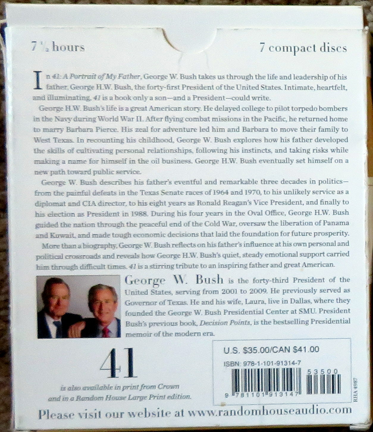 NON-FICTION — BIOGRAPHY — AudioBook CDs — 4 Titles — 41, Jobs, Lincoln, Charles