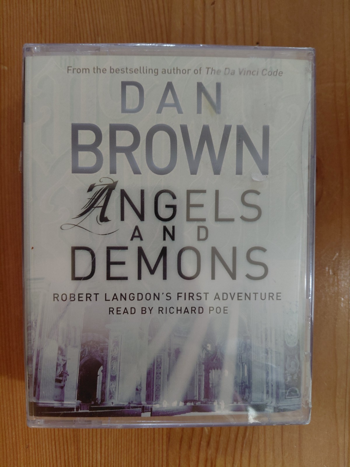 NEW — ANGELS AND DEMONS BY DAN BROWN, READ BY RICHARD POE, CASSETTE AUDIO BOOK