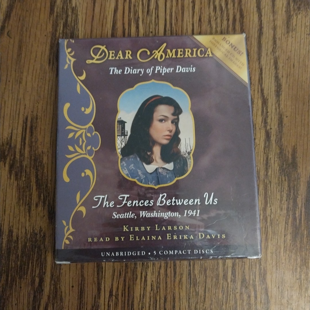 Dear America Diary Of Piper Davis Fences Between Us Kirby Larson Audiobook 5 CDs