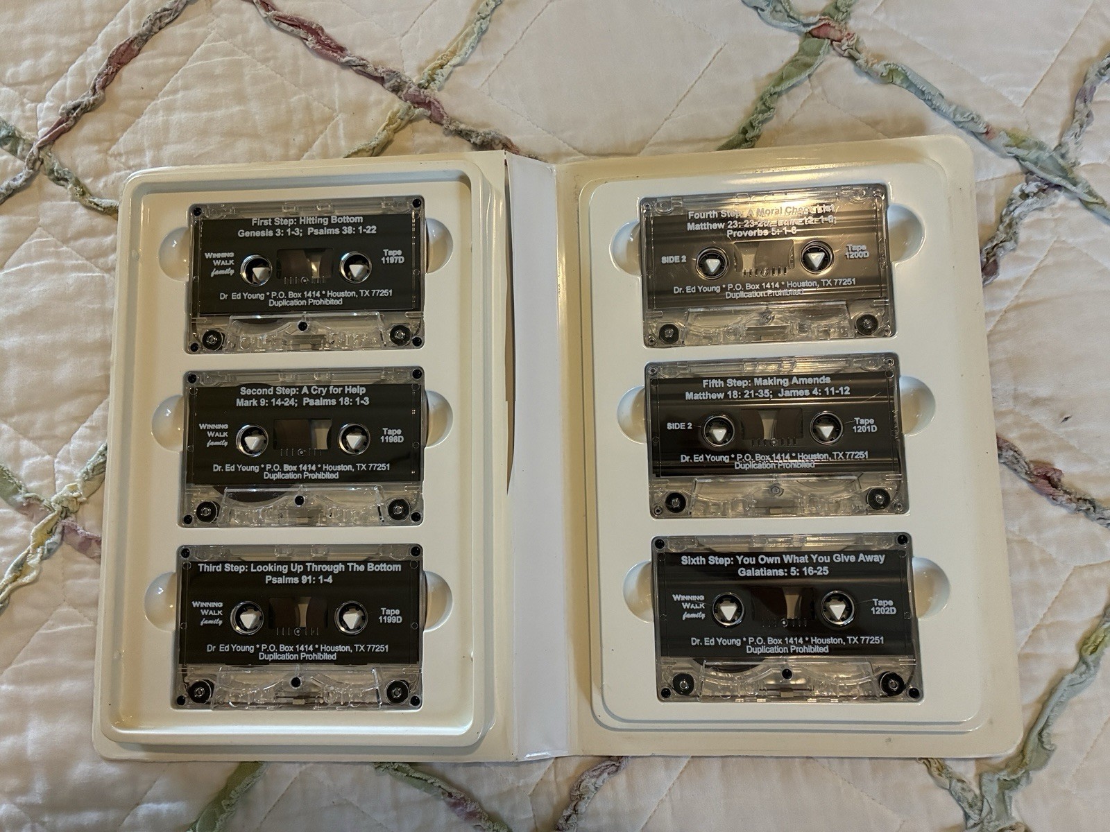 12 Steps To Freedom 6-Tape Cassette Audiobook Set Dr Ed Young Winning Walk