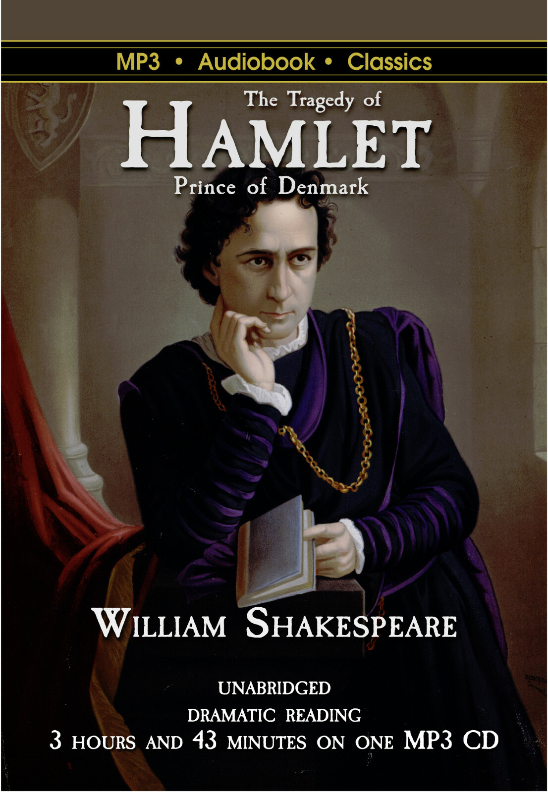 The Tragedy of Hamlet, Prince of Denmark — MP3 CD Audiobook in DVD case