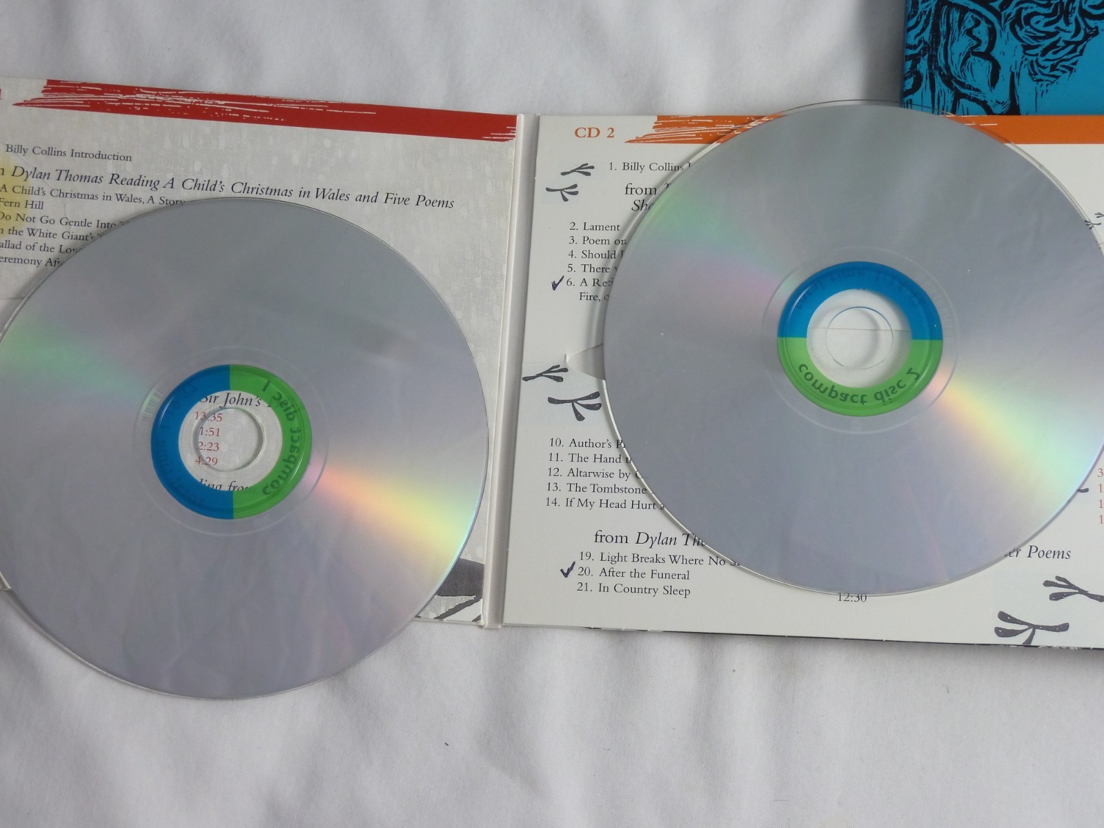 Dylan Thomas the Caedmon Collection Introduced by Billy Collins 11 CDs Complete