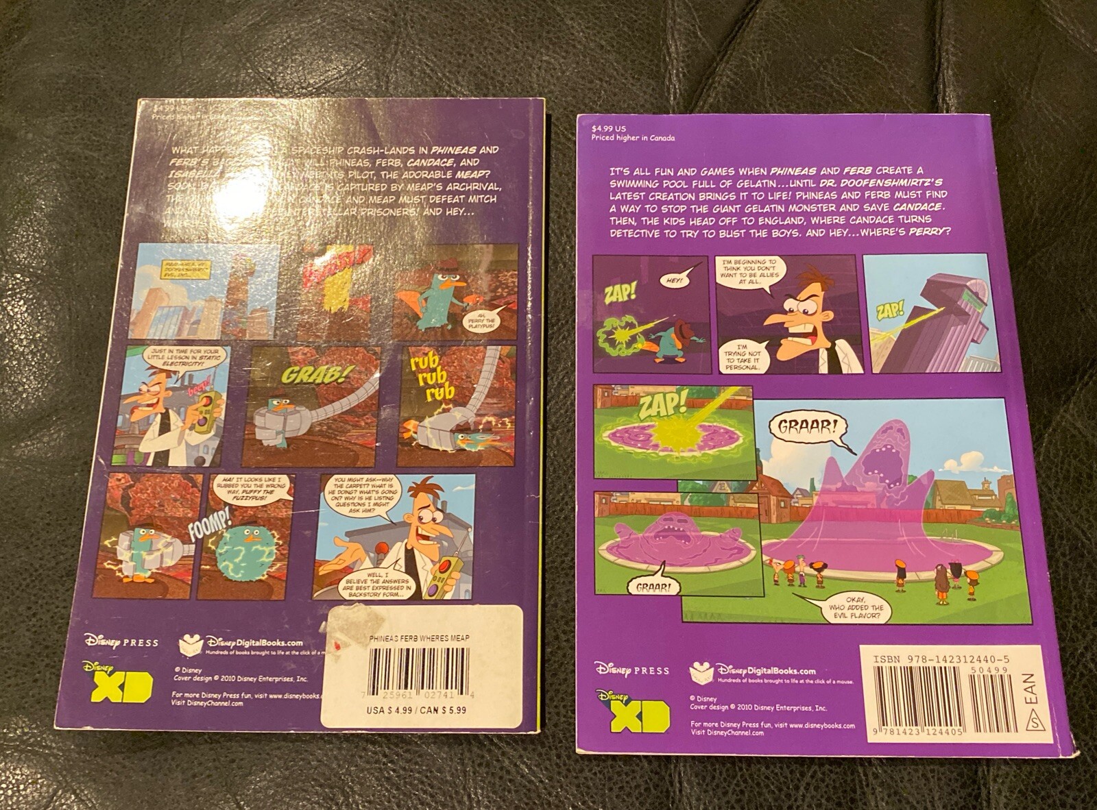 Lot Of 2 Phineas and Ferb Comic Readers Chronicles Of Meap Nothing But Trouble