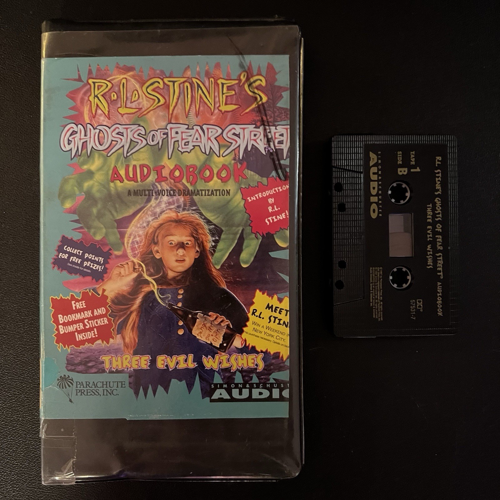 Horror Cassette RL Stine’s Ghosts of Fear Street Audiobook Ex Rental