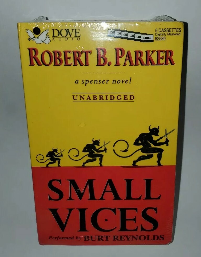 New Small-Vices 6-Audio Suspense Novel Cassette Set Narated Burt Reynolds