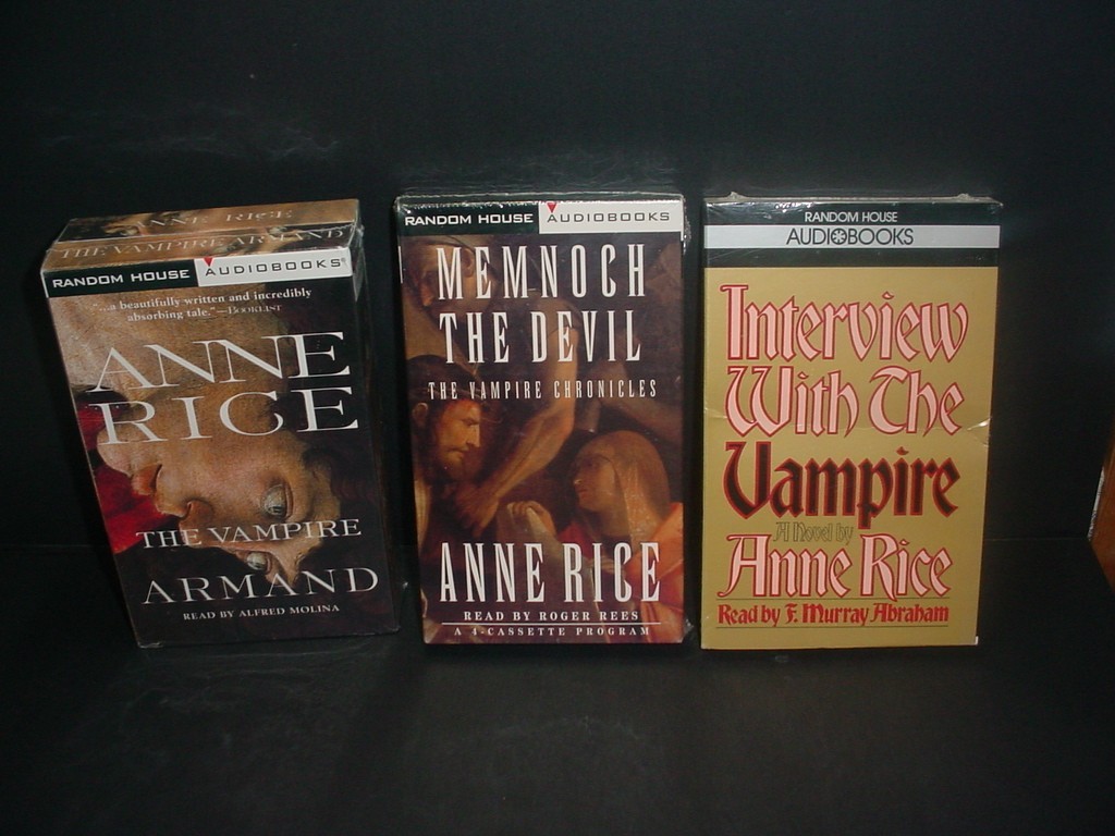 (EA373) 3 ANNE RICE Random House Abridged Cassette Audiobooks New FS Vampires