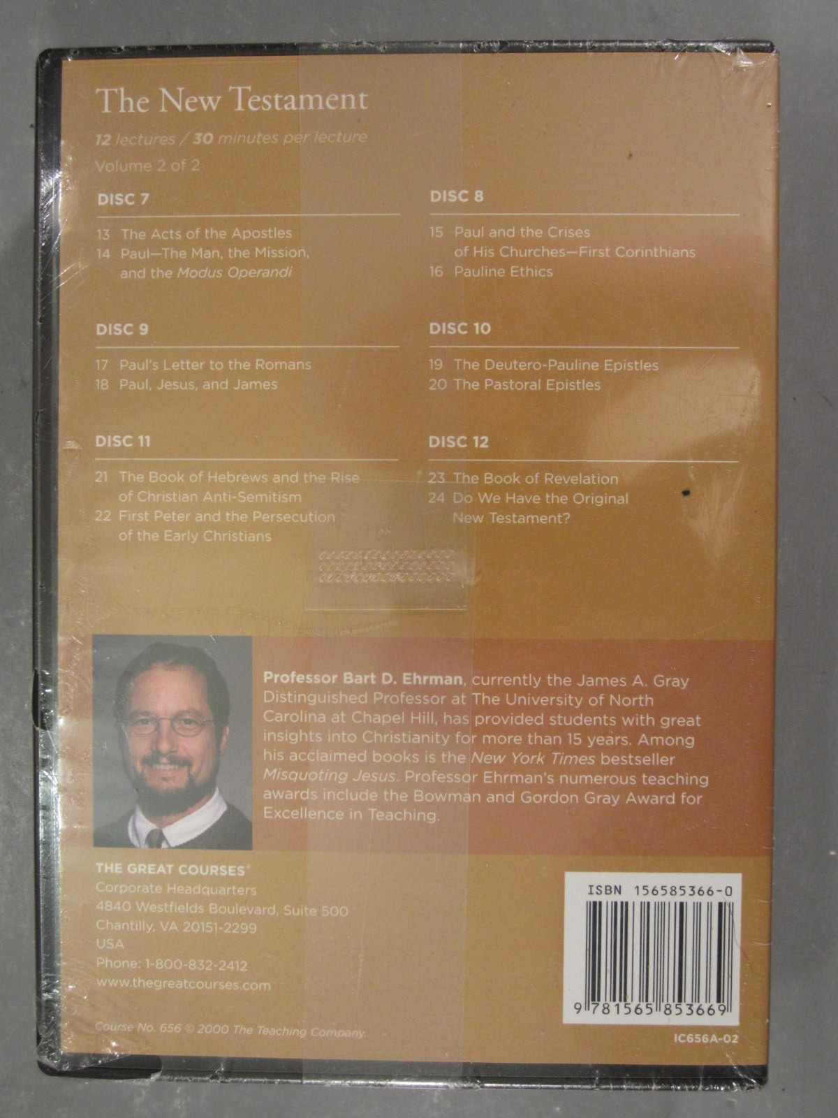 Great Courses New Testament CD Set Bart D. Ehrman 24 Lectures NEW SEALED