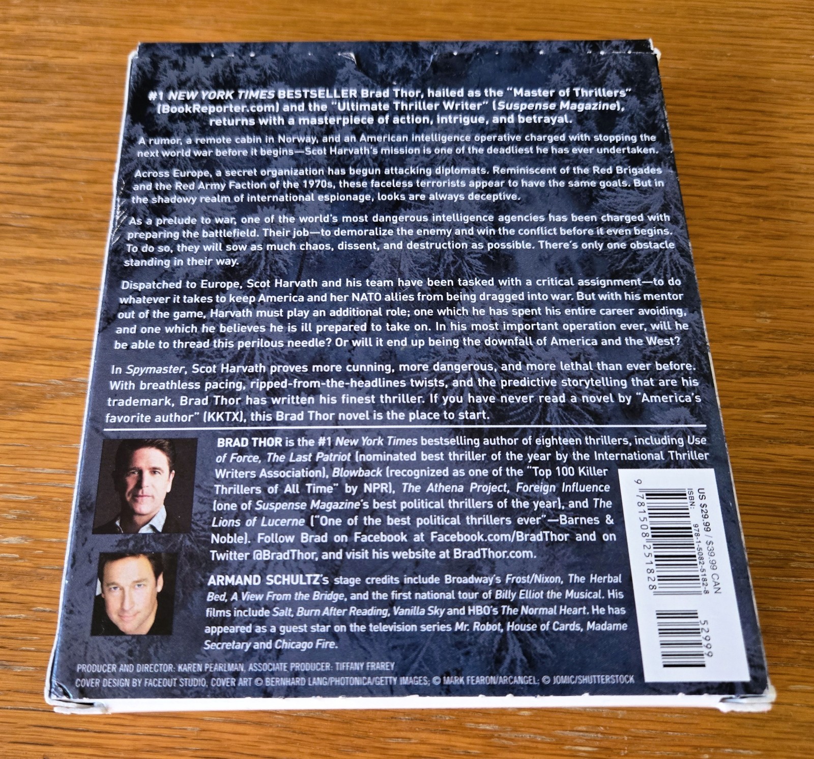 Spymaster: A Thriller by Brad Thor (2018, 8 Compact Discs) VERY GOOD