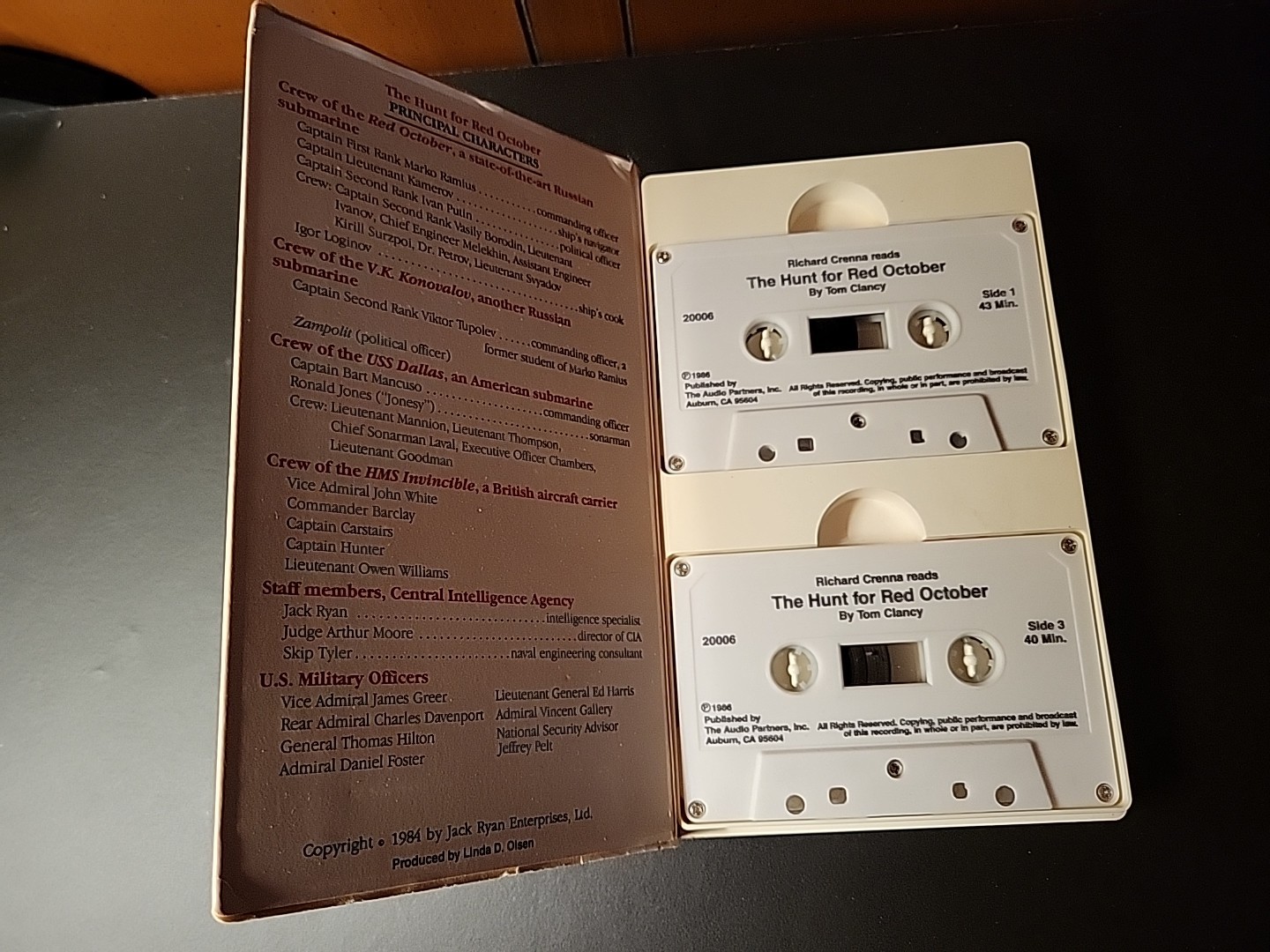 The Hunt For Red October by Tom Clancy 1985 Cassettes Audiobook