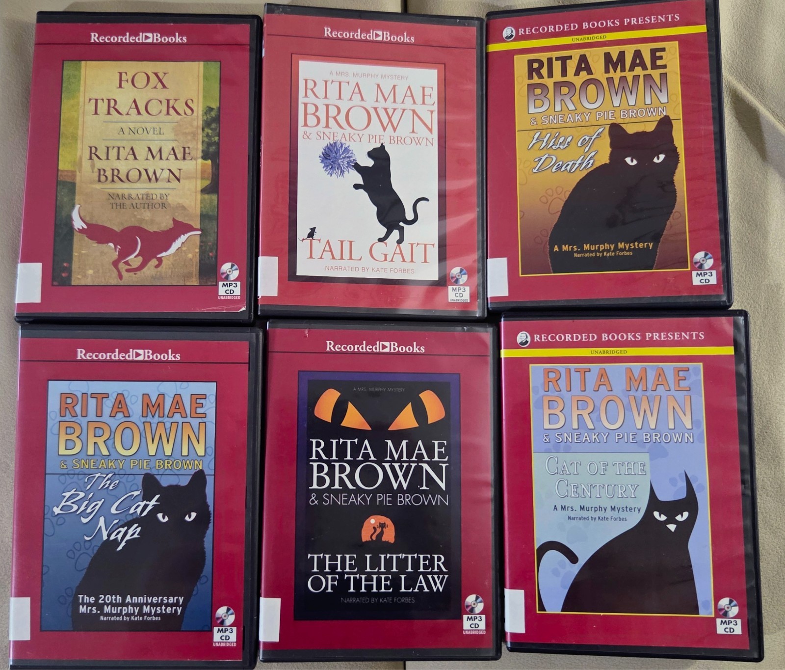 Rita Mae Brown 6 audio books — MP3