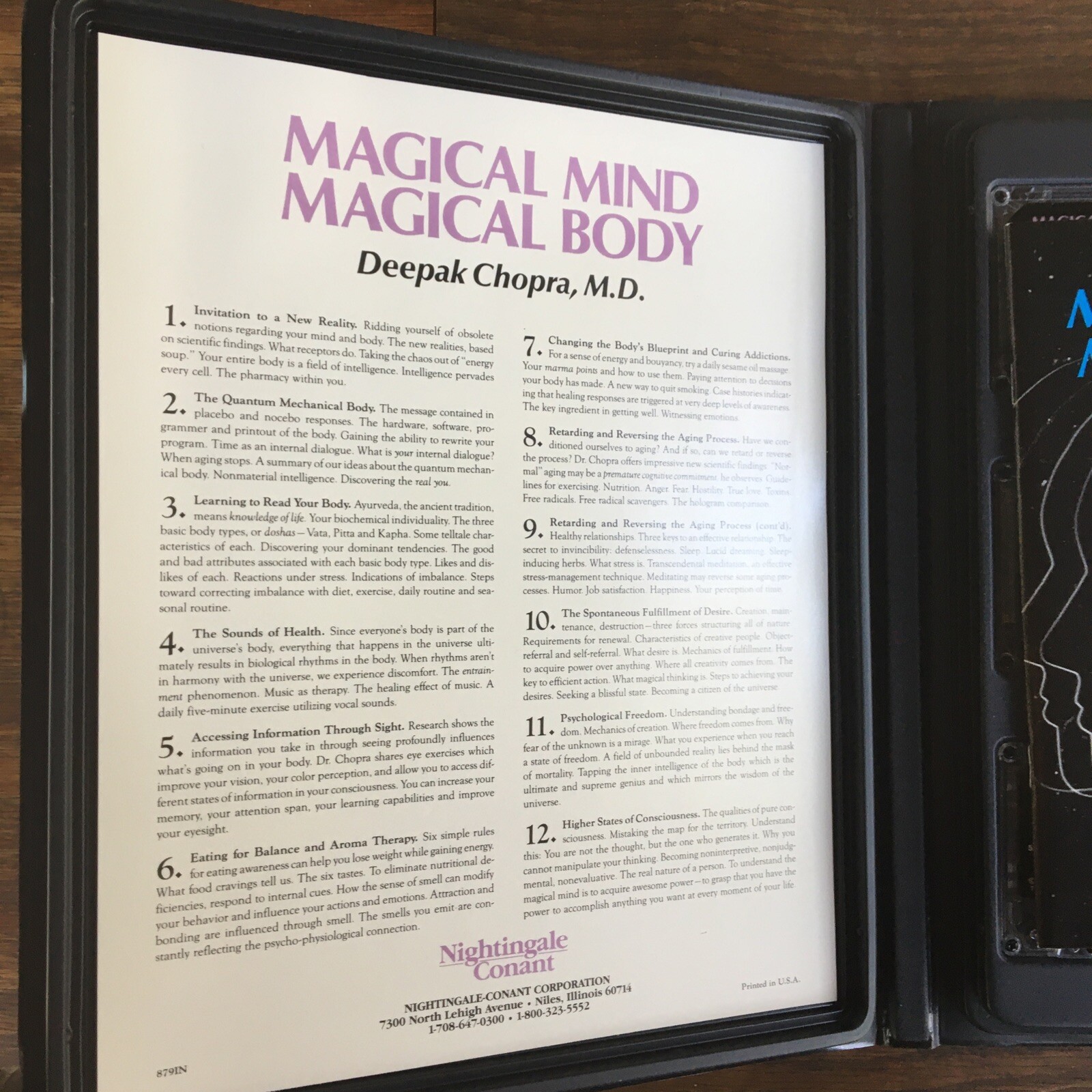 Magical Mind Magical Body: Mastering Connection- Deepak Chopra 6 Cassettes 1990