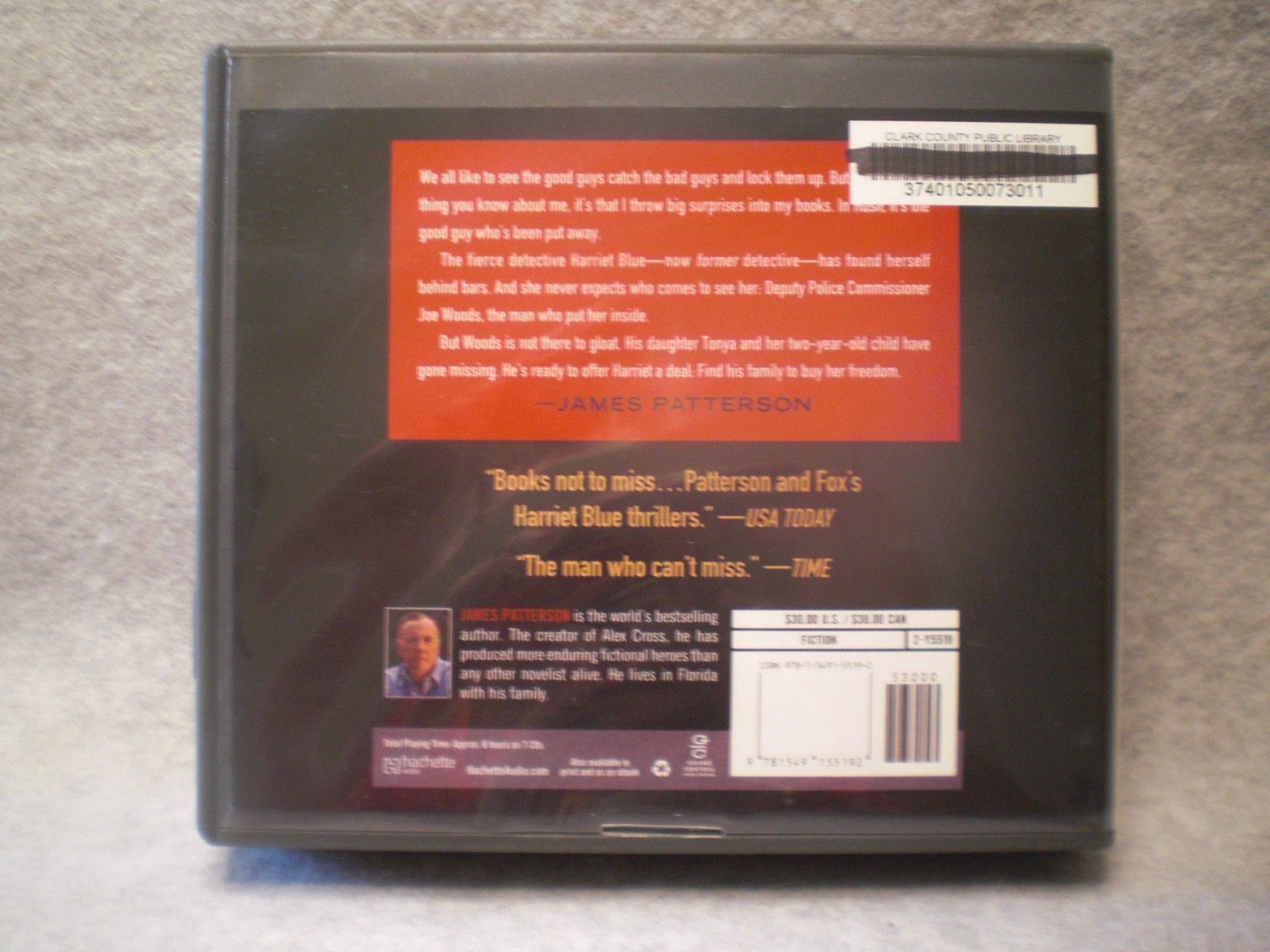 Lot of 5 James Patterson CD Audiobooks — Hush, Blindside. The Noise and More!