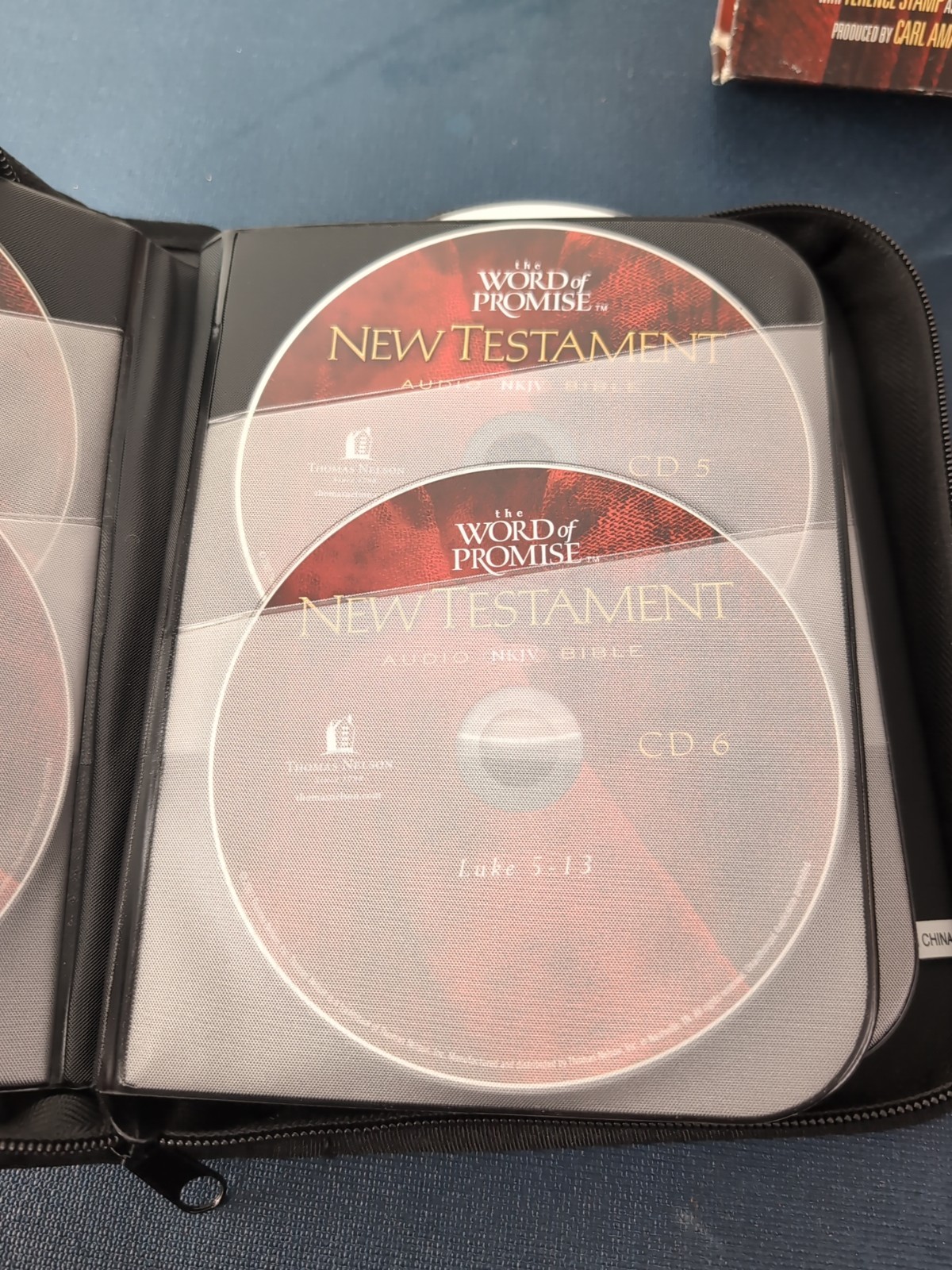 New Testament NKJV Audio Bible The Word of Promise (20 CD + 1 DVD) Set Zip Case