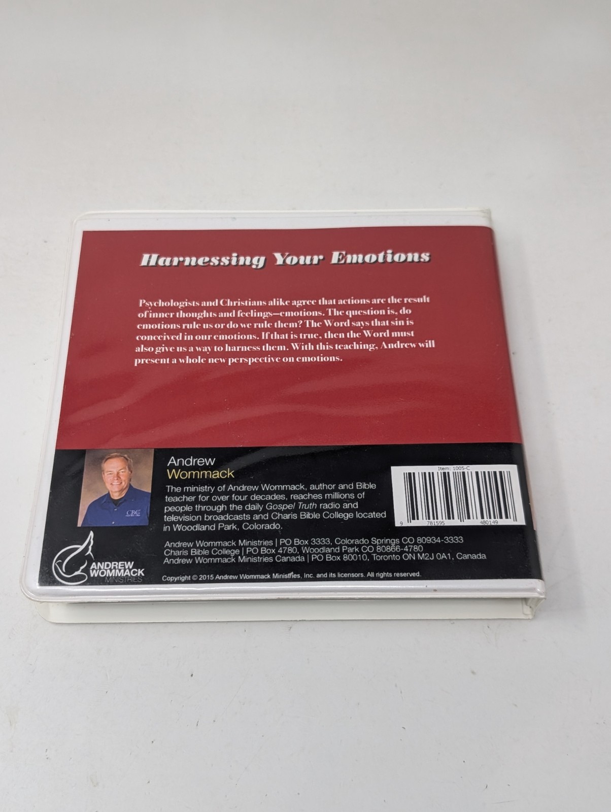 Andrew Wommack Harnessing Your Emotions Christian Faith 4 Audio CD Set