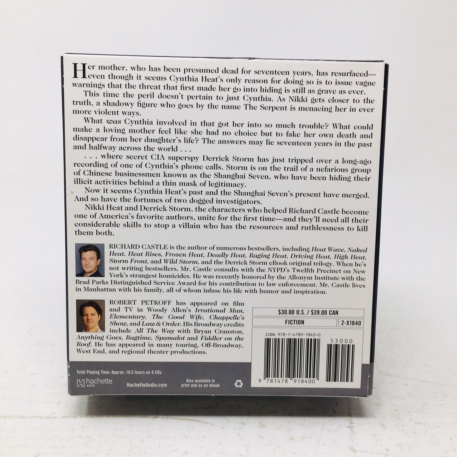 Lot 5 Richard Castle Unabridged CD Audio Books Frozen Heat Rises Naked Driving
