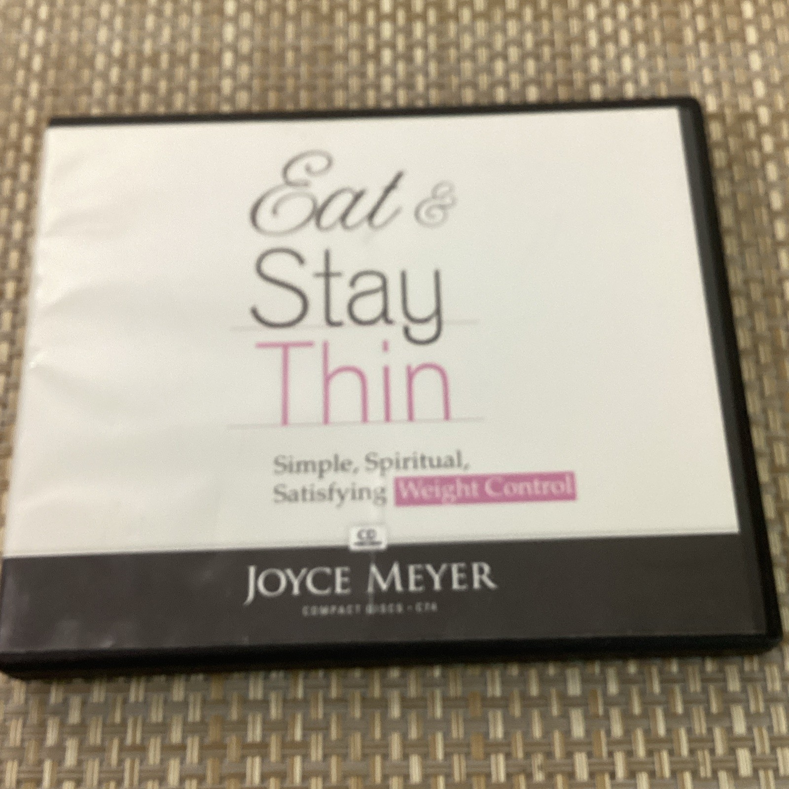 2) Joyce Meyer Ministries Audio CDs & DVDs — Christian Living, Biblical.8 CD’s