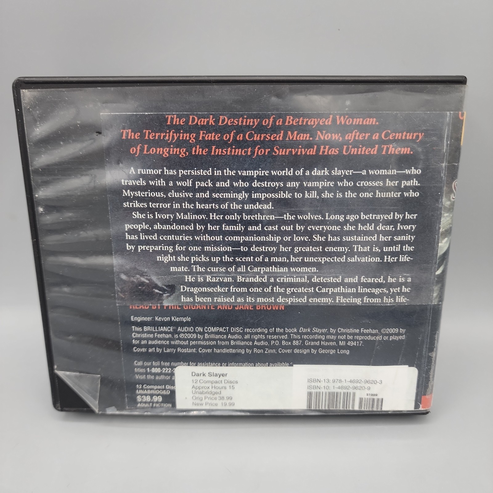 Dark Slayer by Christine Feehan: Audiobook 12 CDs Unabridged