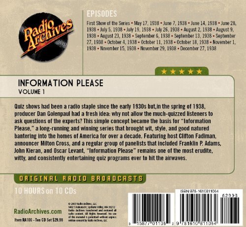 Information Please, Volume 1 [Unknown Binding]