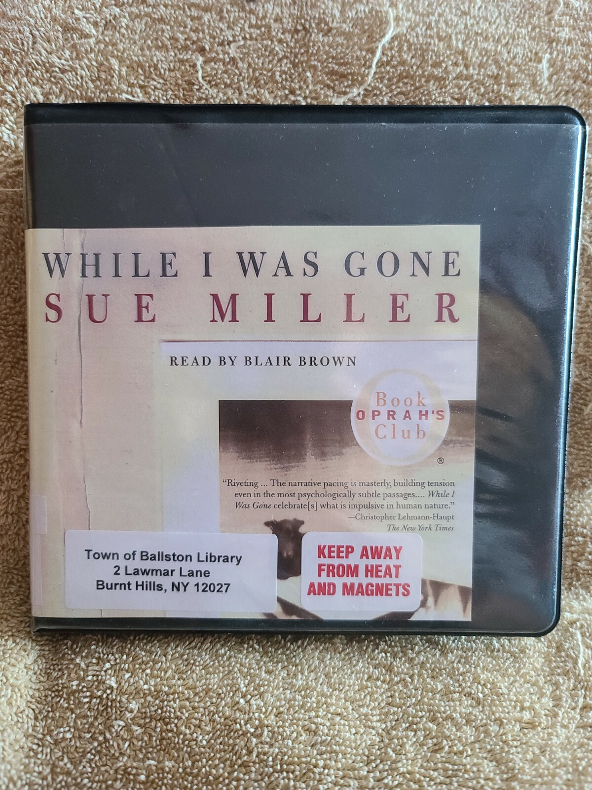 Shelf199 Audiobook~while I was gone- sue miller- abridged- 5 cds
