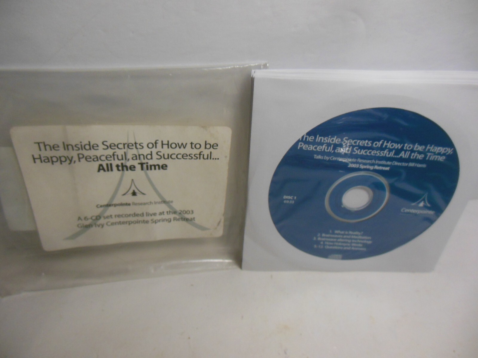 6 CD Set Inside Secrets Of How To Be Happy Bill Harris 2003 Centerpoint Research