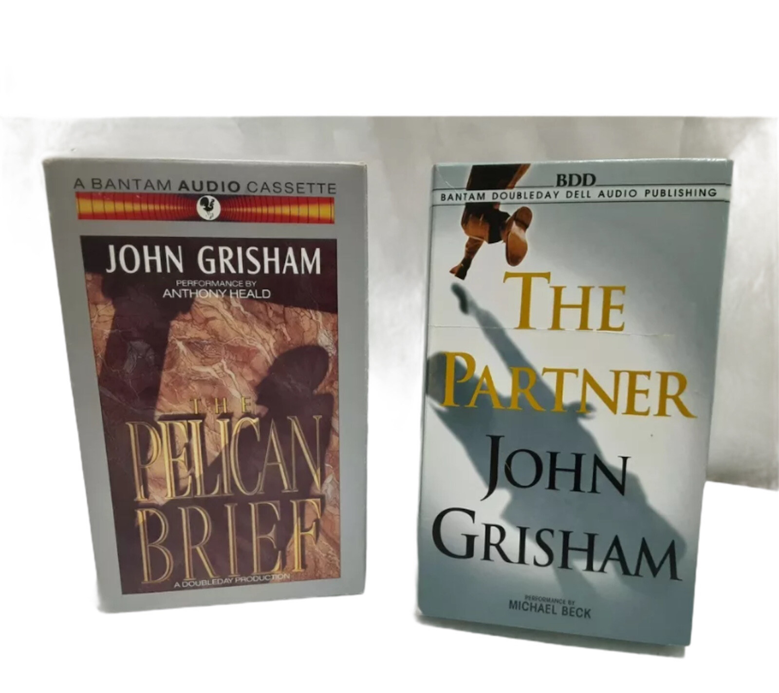 John Grisham Audio Books Lot on Cassettes The Pelican Brief/The Partner 