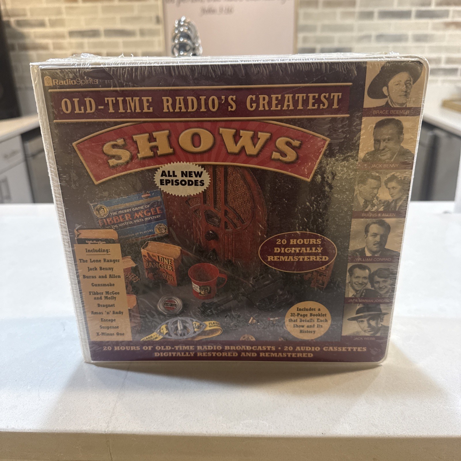 Radio Spirits Old Time Radio’s Greatest Shows 20 Cassettes Tapes 40 Shows NEW