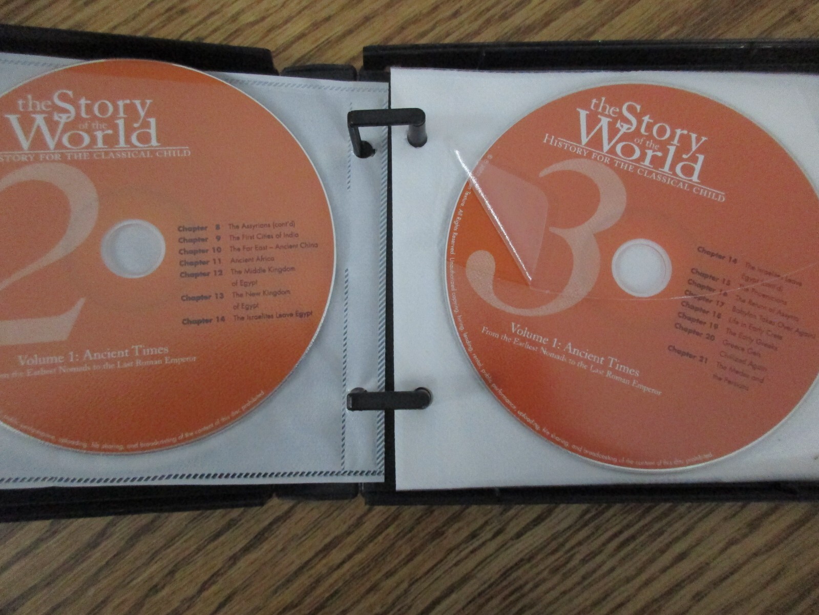 Story of the World Vol. 1-Ancient Times CDs (one damaged)