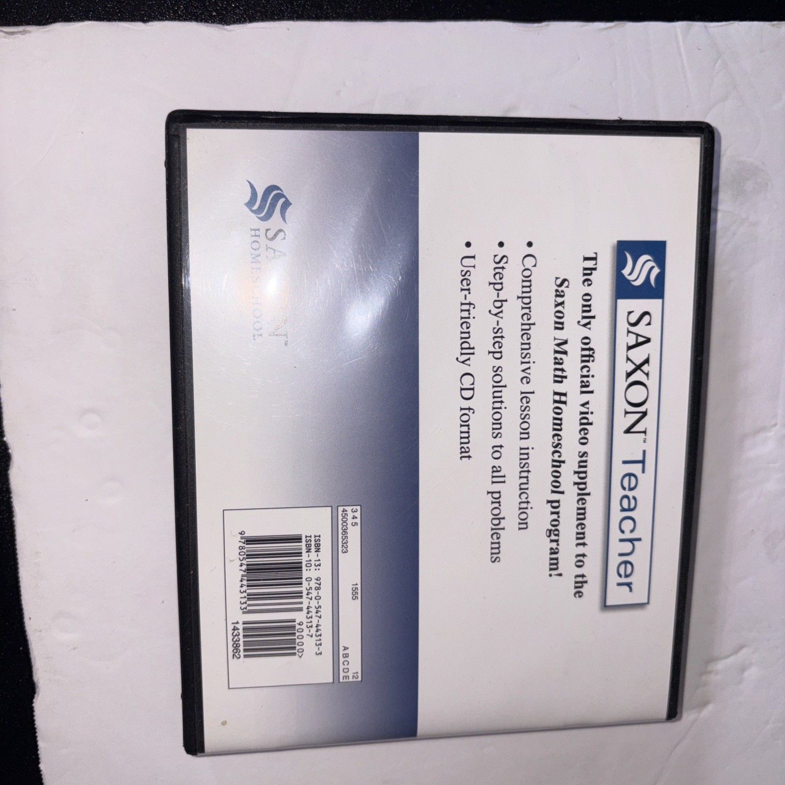 Saxon Teacher Algebra 1/2 Lessons / Test Cds MISSING FIRST DISC (Lesson 1-30)