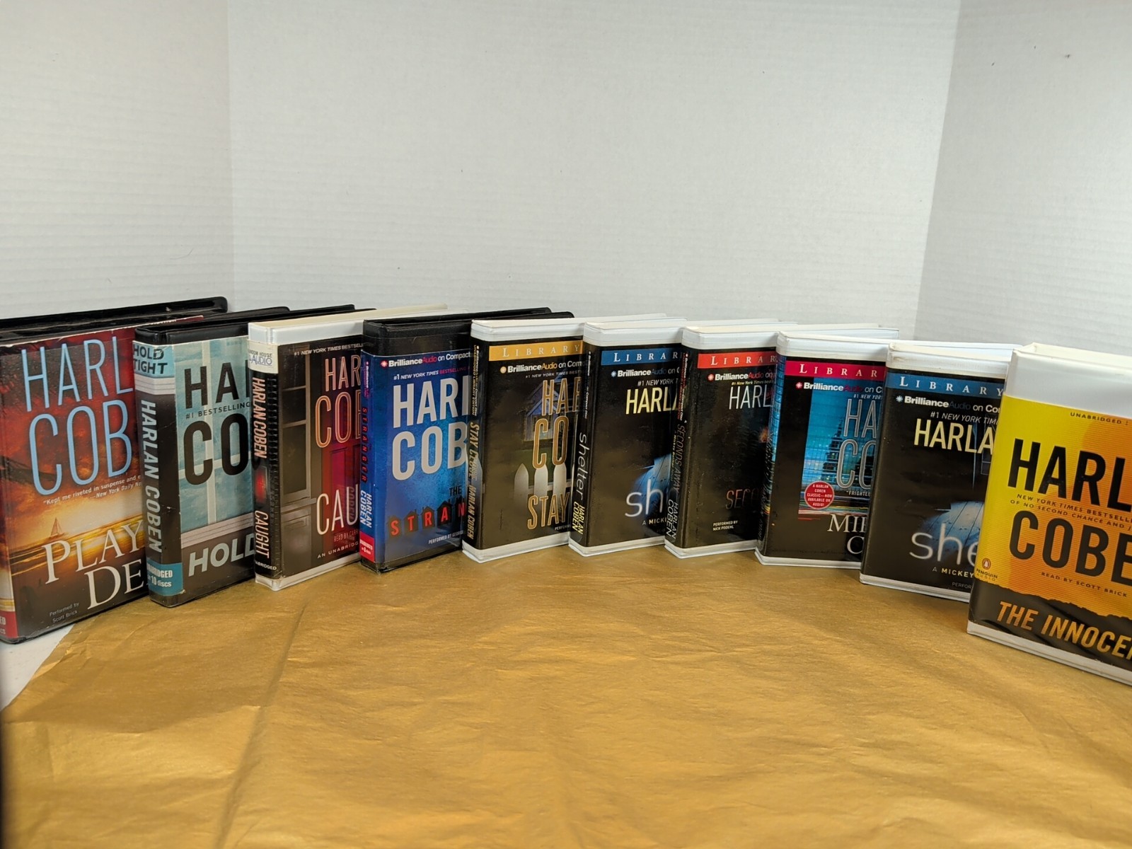 Harlan Coben Lot Of 9 Audiobooks Ex-Library CDs Suspense