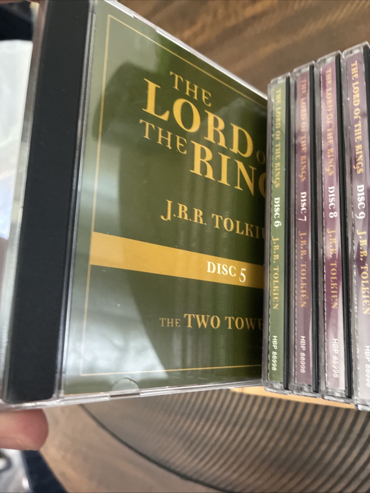 JRR Tolkien’s Lord Of The rings Fully Dramatized On 9 CD’s- Custom Wood — Used