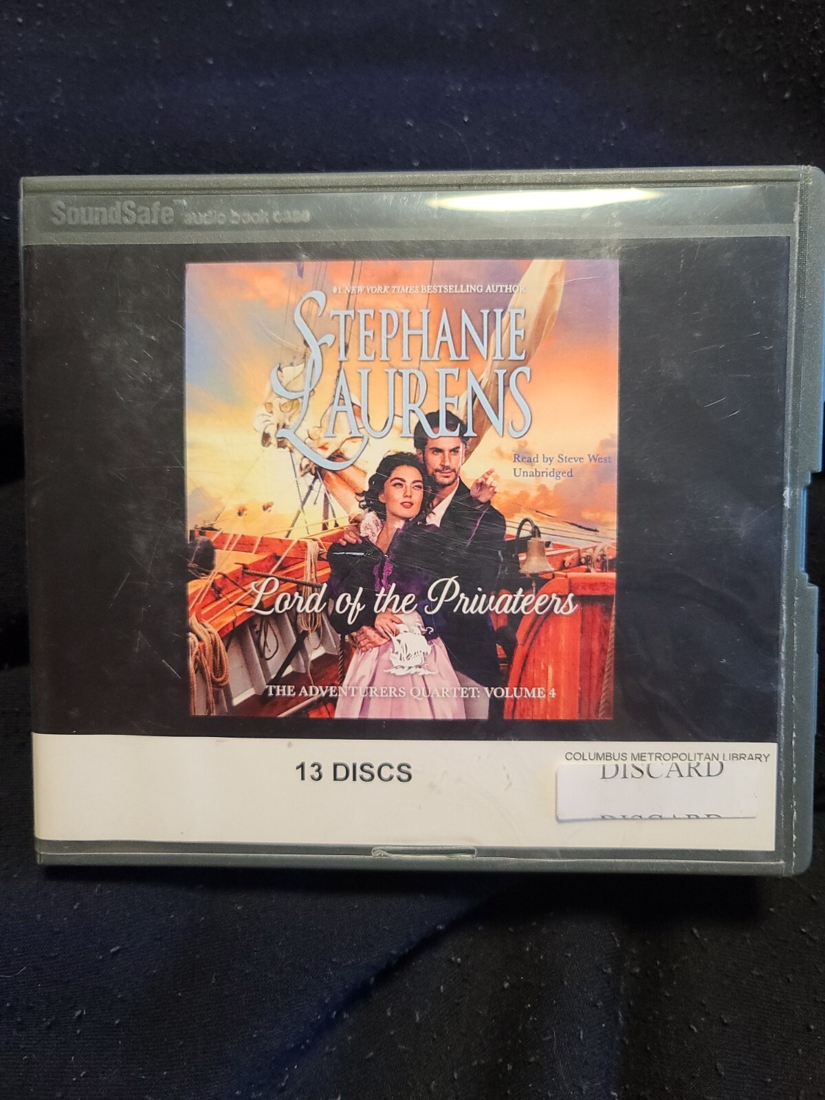Shelf217 Audiobook~lord of the privateers- Stephanie laurens- unabridged- 13cds