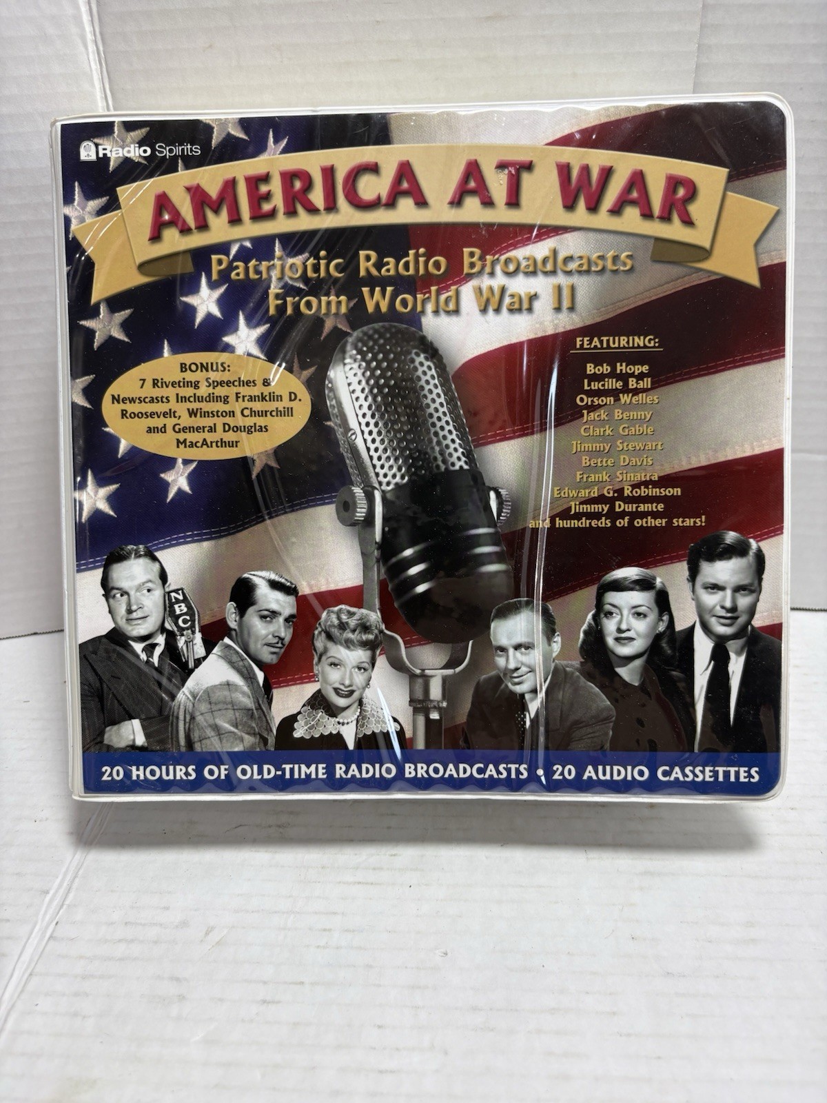 America At War:Patriotic Radio Broadcast From WW II With 20 Audio cassettes✨