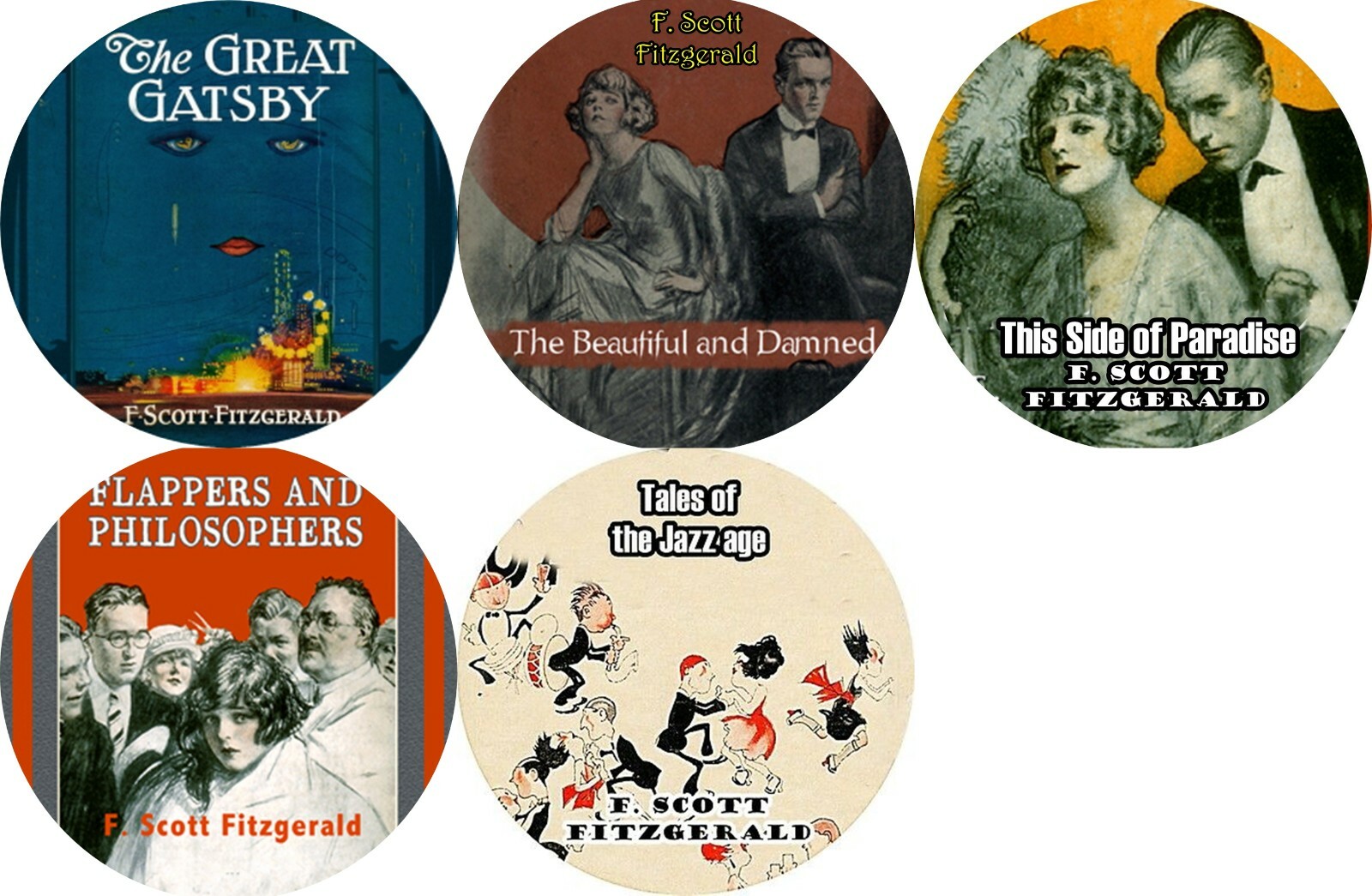 F. Scott Fitzgerald Lot of 5 Mp3 (READ) CD Audiobooks / The Great Gatsby