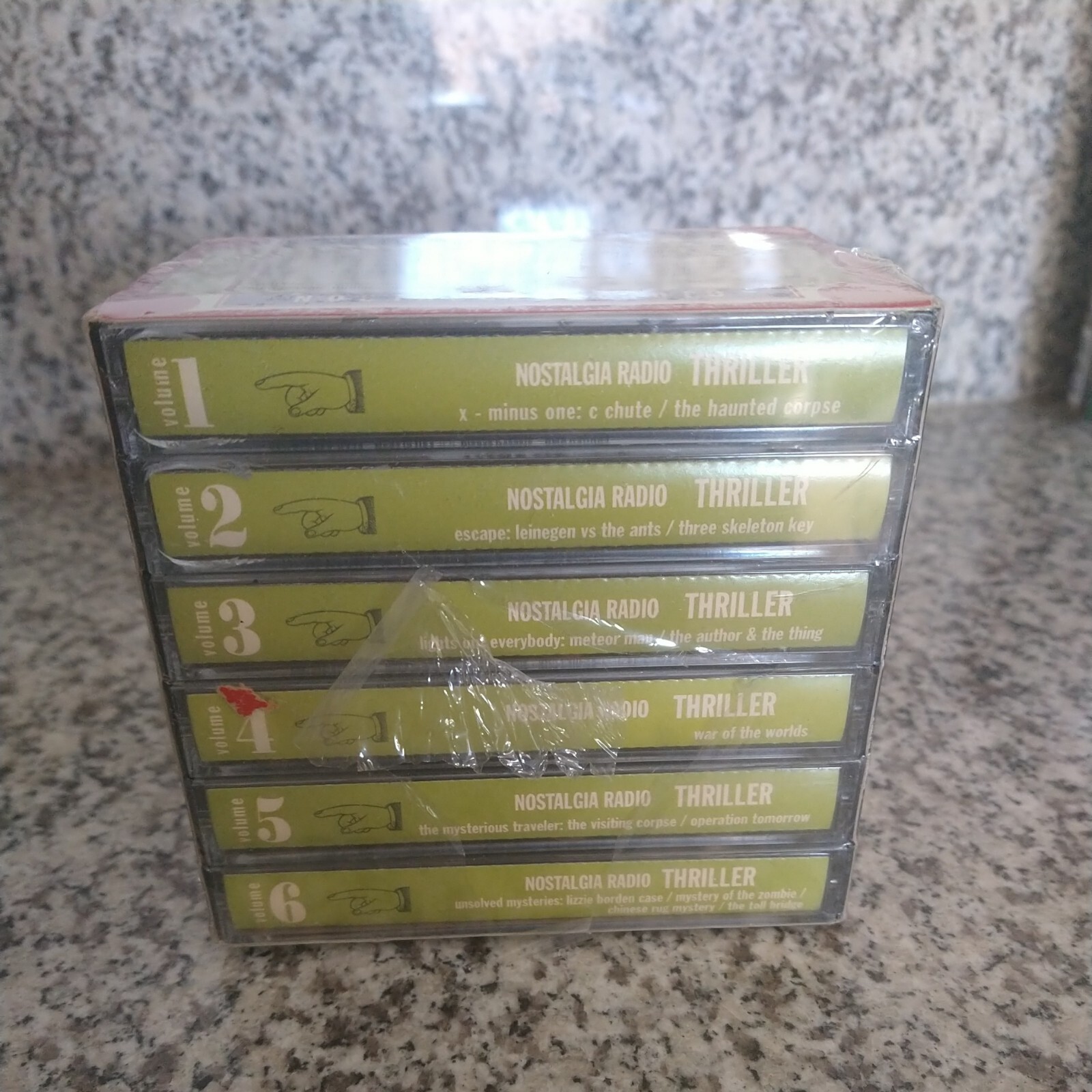Nostalgia Radio Thriller Audio Cassette Tapes Series Of 6 Preowned Retro Sci-Fi