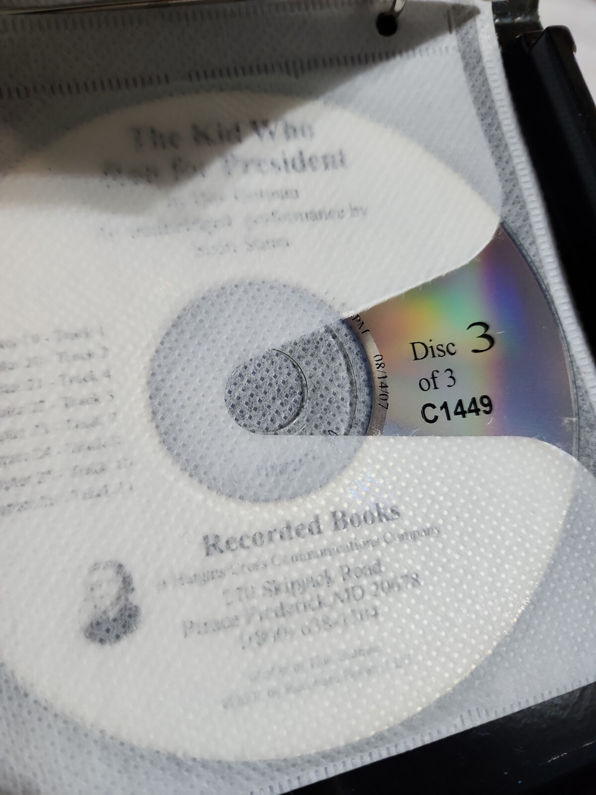 The KID Who Ran For PRESIDENT 2001 Recorded AUDIO Book on 3 CD Scott Shina