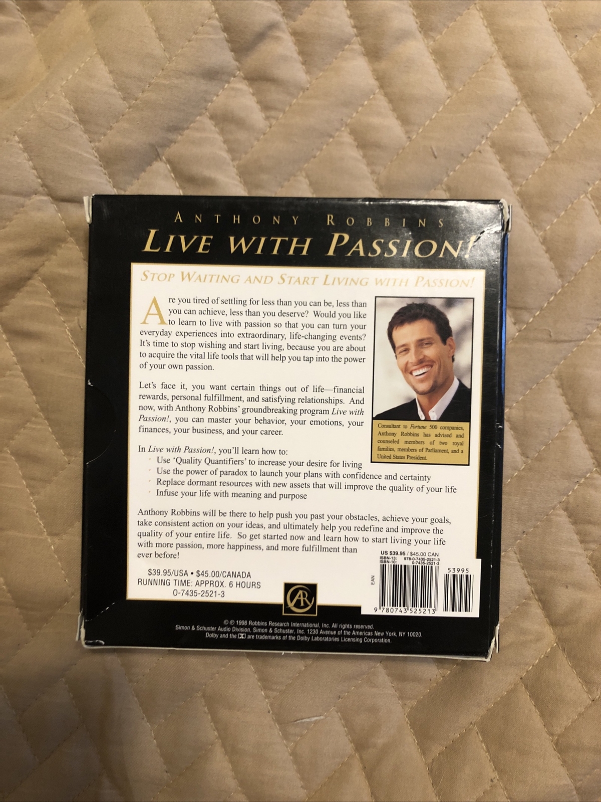 Live with Passion: Stategies for Creating a Compelling Future — Audio CD — VG