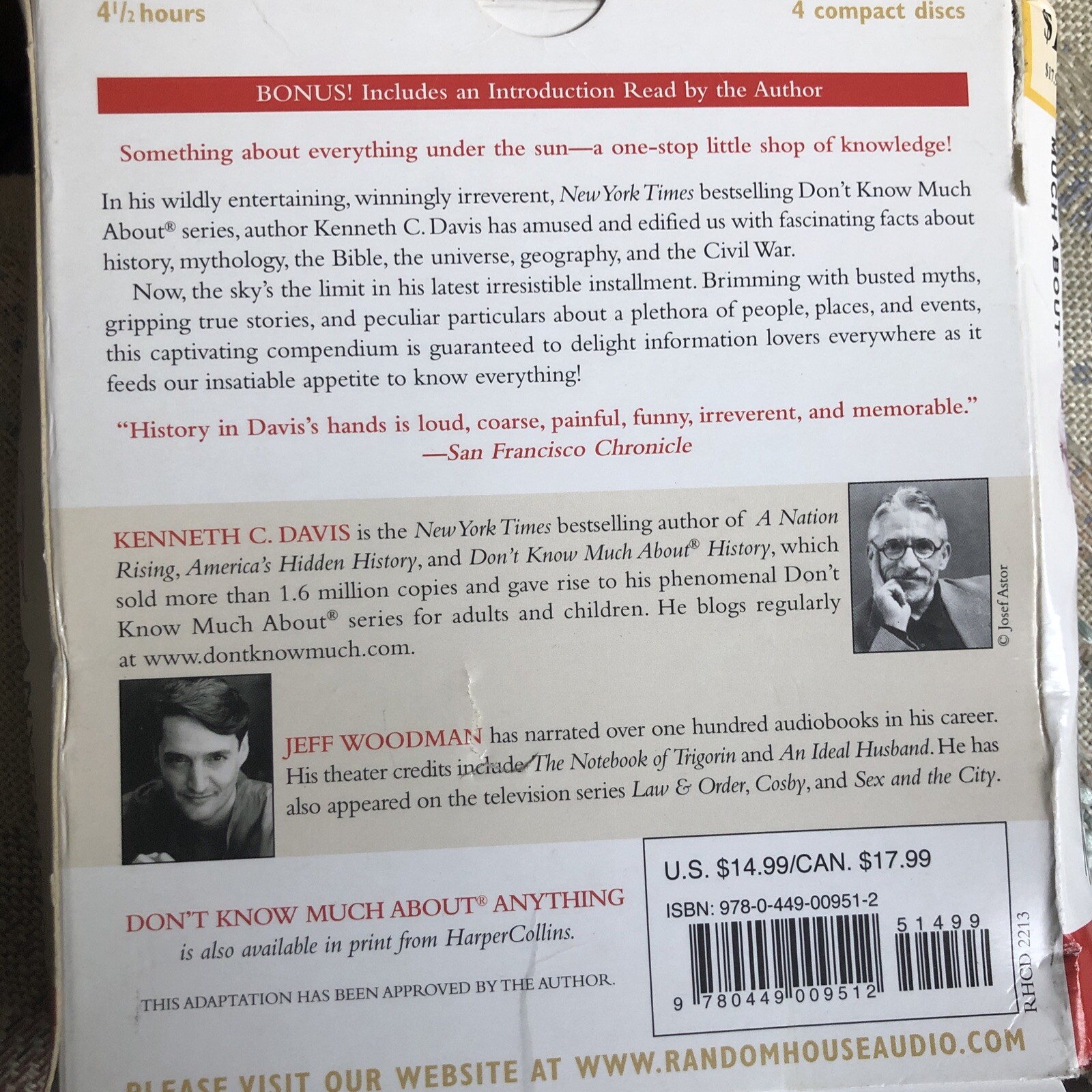 Don’t Know Much About Anything Audio CDs by Kenneth C. Davis