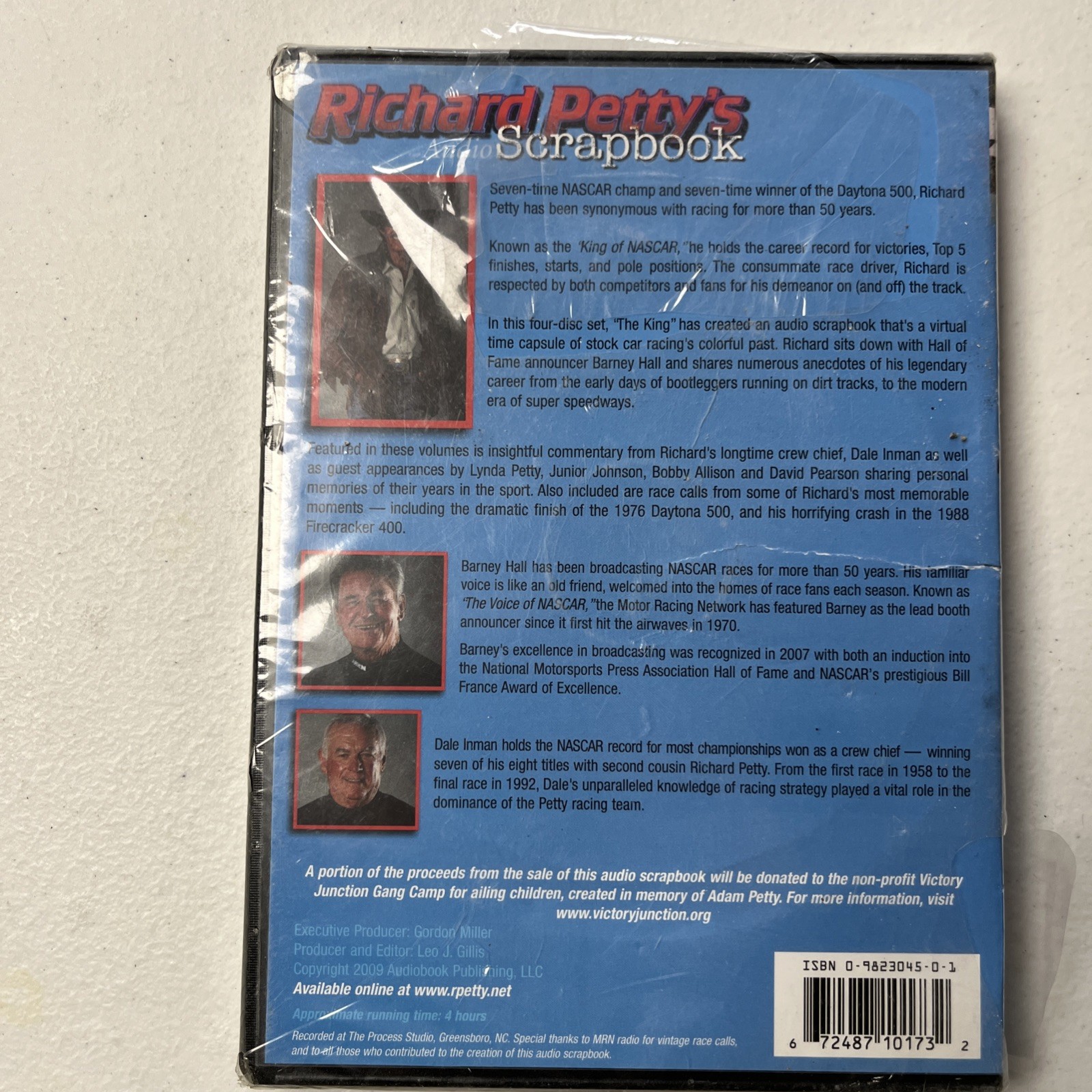 NASCAR Richard Petty Audio Scrapbook 4 CD Set Factory Sealed (shrink wrap torn)