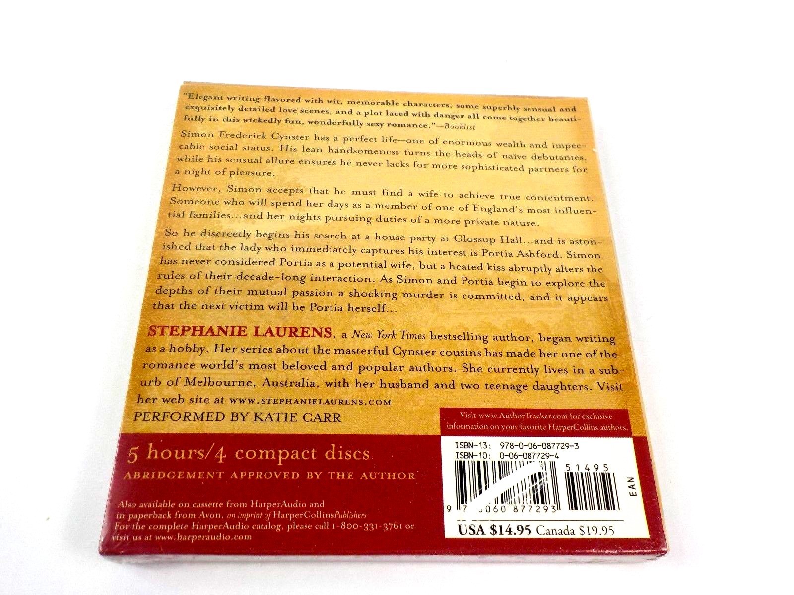 The Perfect Lover by Stephanie Laurens 2006, CD, Abridged Audiobook New Sealed