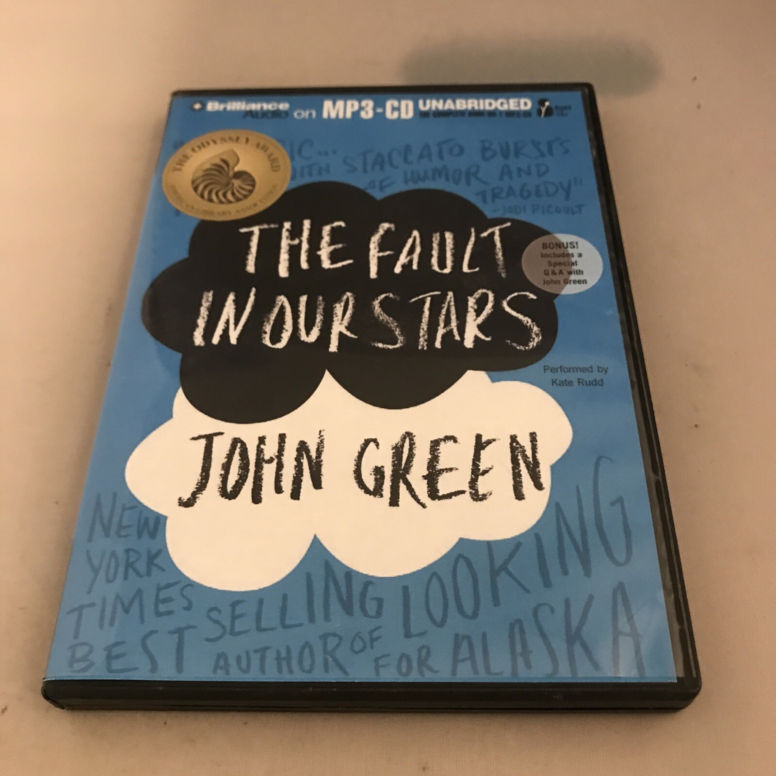 The Fault in Our Stars by John Green (2013, CD MP3, Unabridged edition)