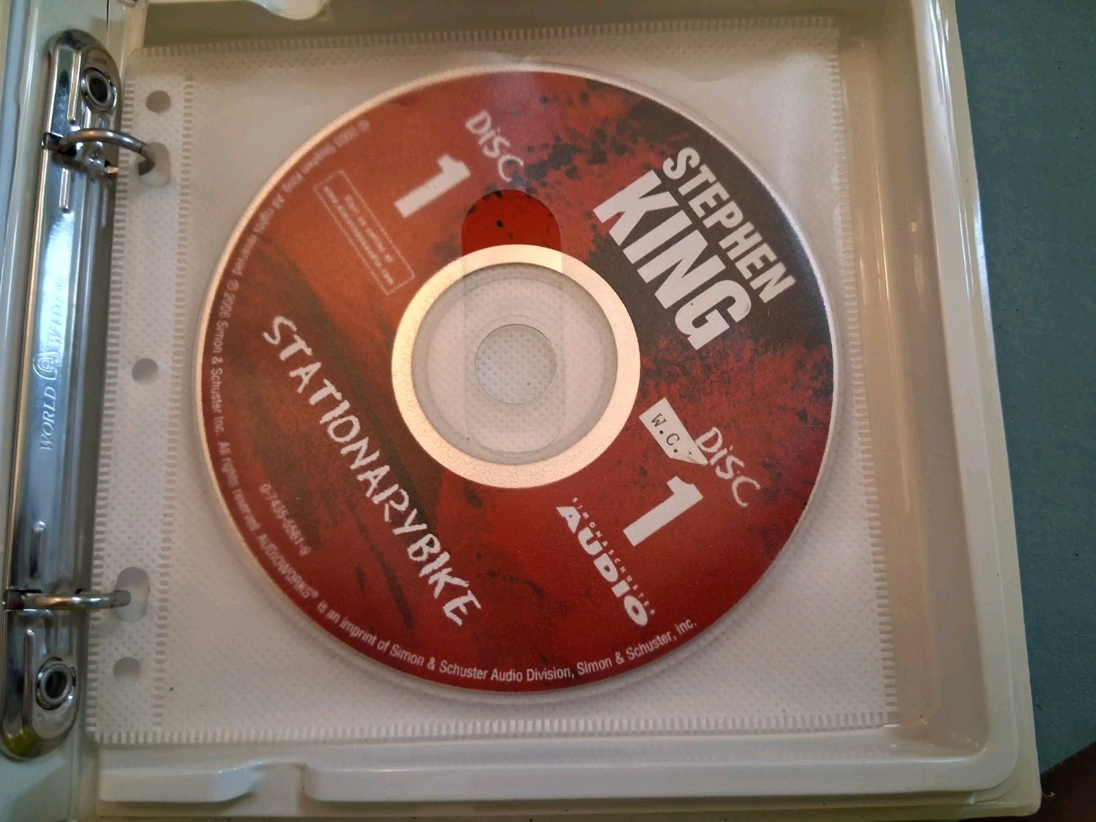 Stephen King Stationary Bike Audiobook Book On 2 CD’S.