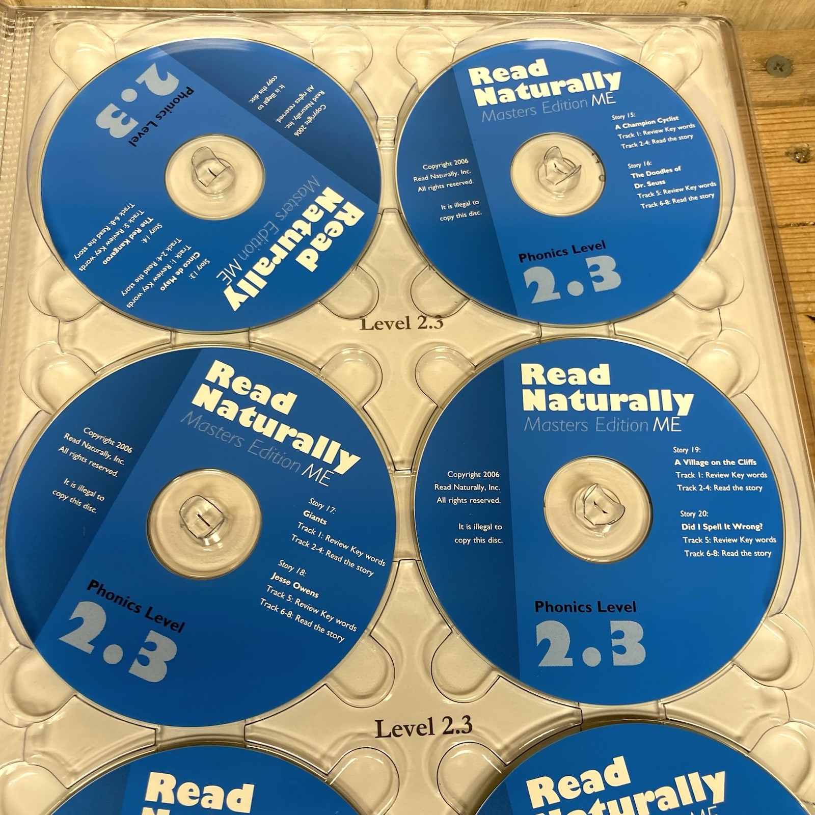 Read Naturally Audio CDs Masters Edition Phonics Level 2.3 Set of 12 R-Control