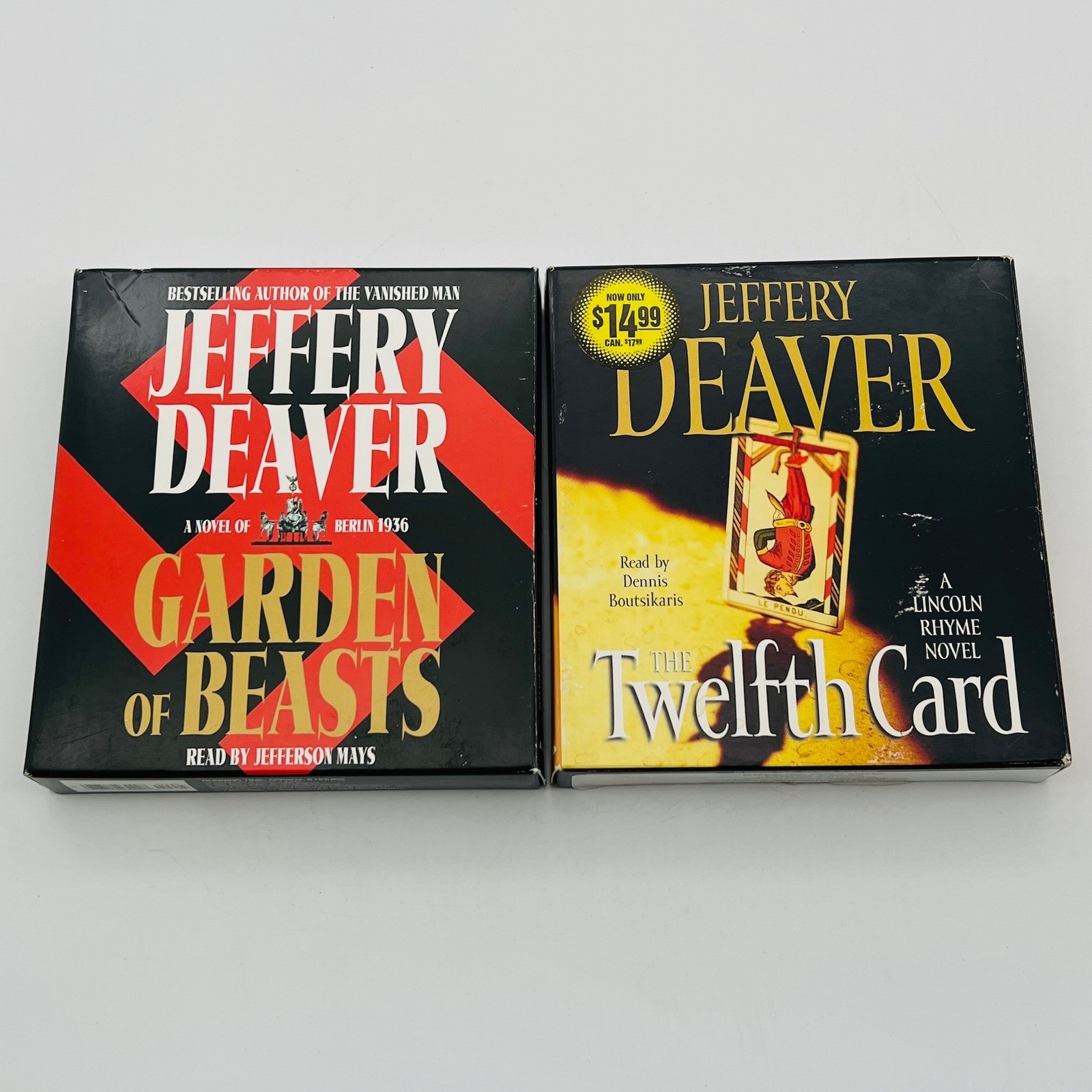 Jeffery Deaver Lincoln Rhyme Audiobook CD Lot 2 Twelfth Card Beasts