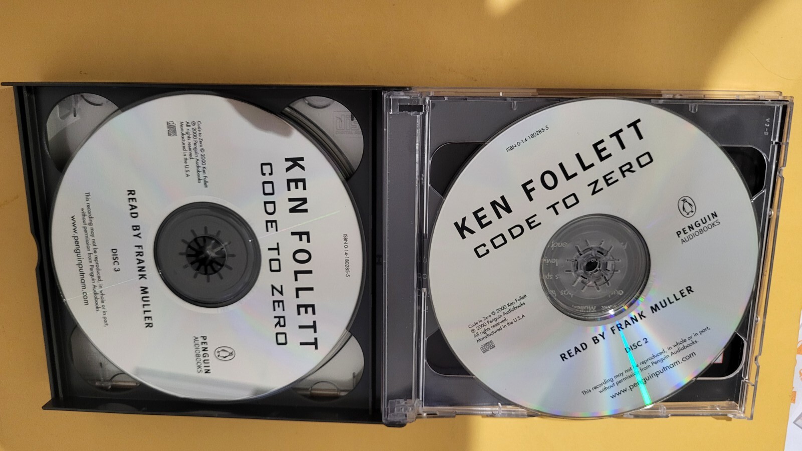 Code to Zero by Ken Follett Read by Frank Muller [Abridged 5-CD Set, 2000]