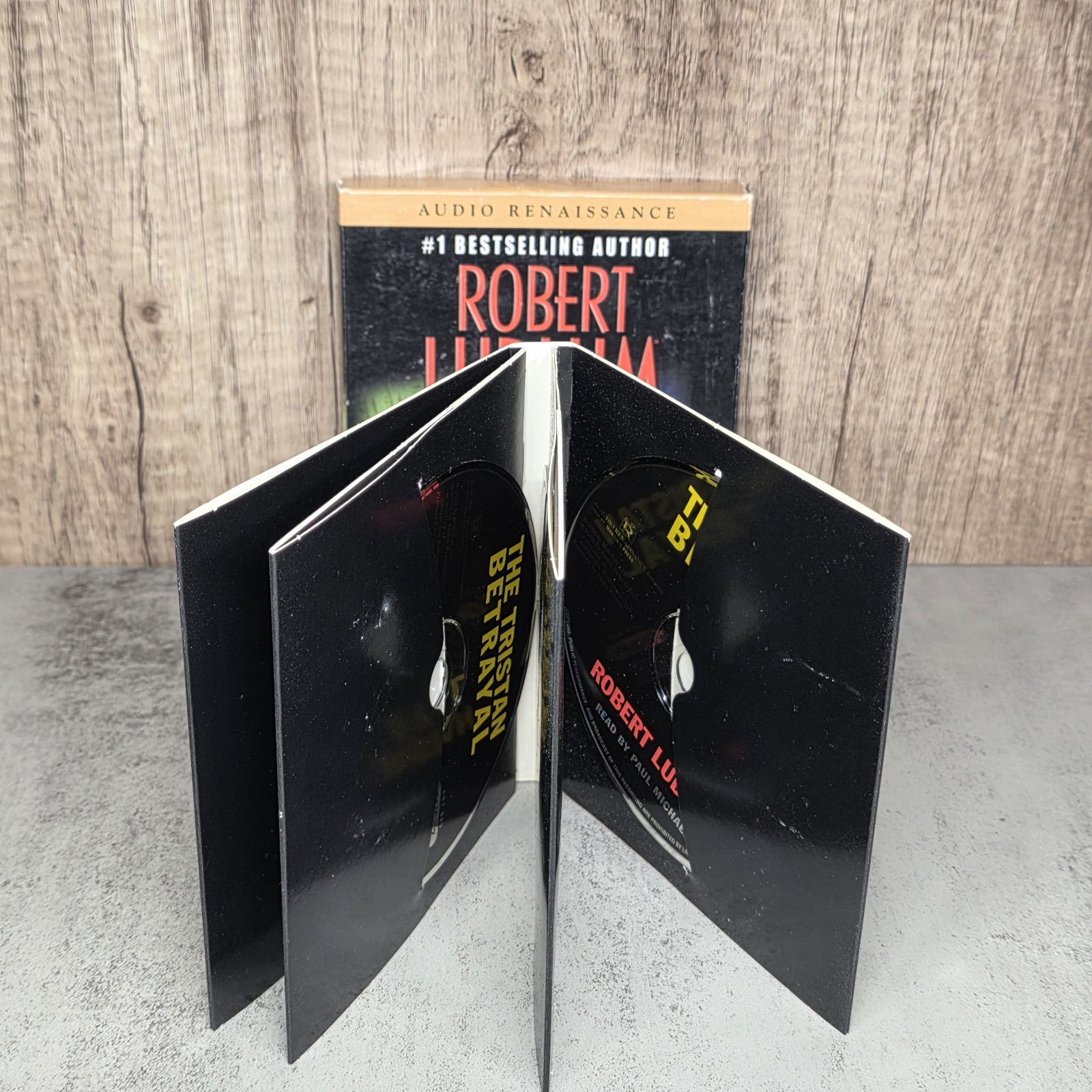 The Tristan Betrayal By Robert Ludlum Audio Book 5 CDs Read By Paul Michael